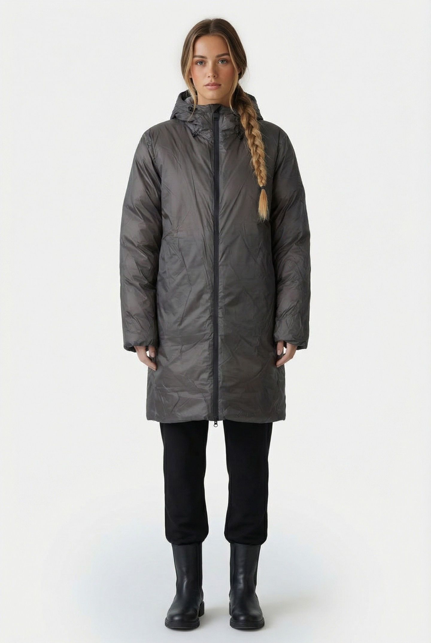 UNISEX KEVO LONG PUFFER JACKET W4T4 GREY 2