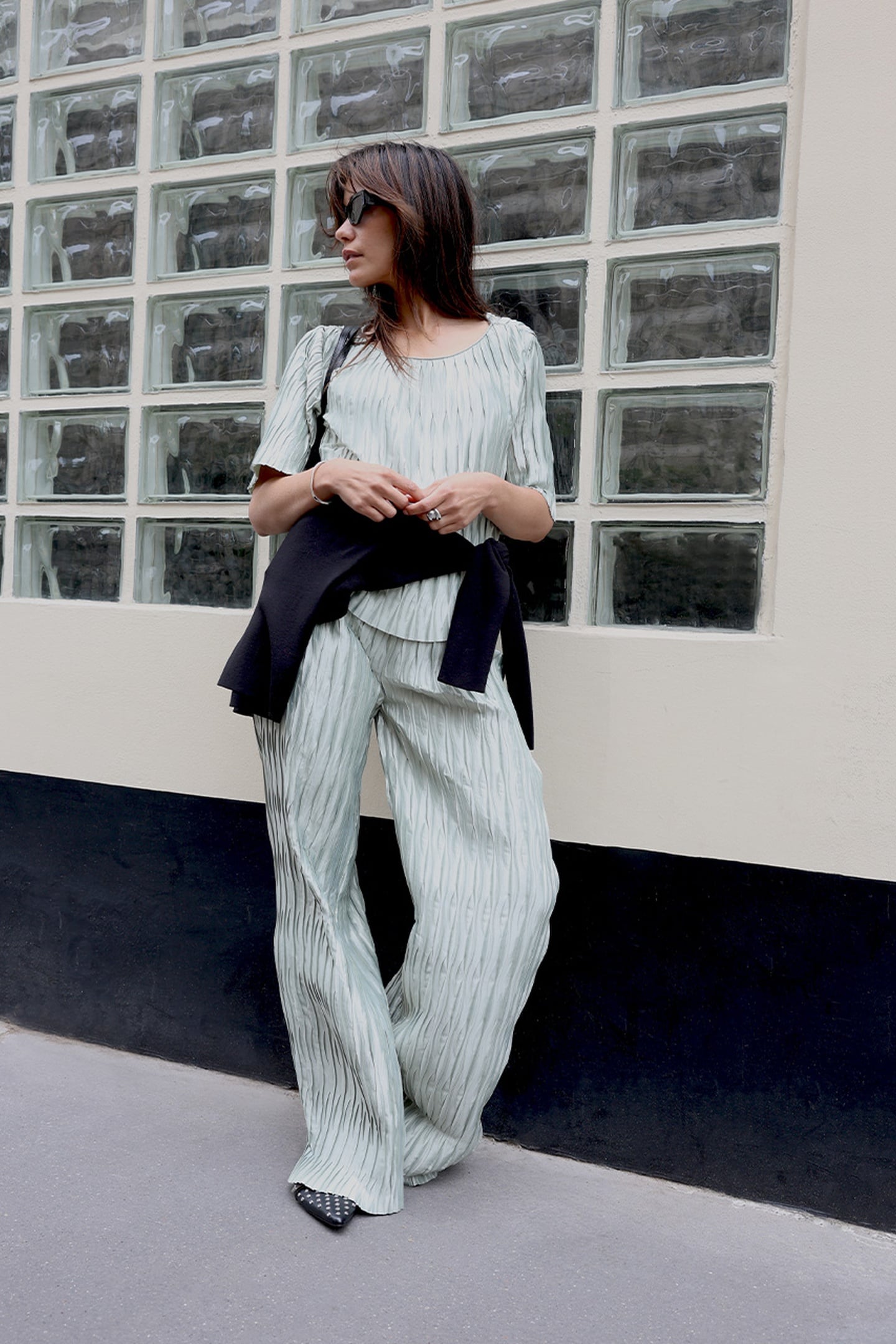 LELIA PLISSÉ TOP SOFT PISTACHIO 10