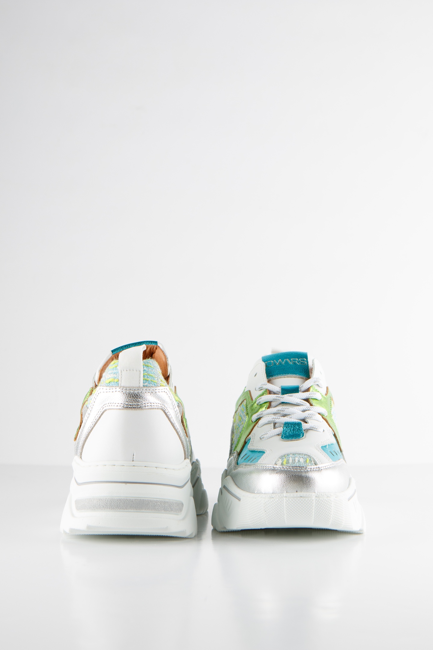 PLUTO TWEED SNEAKER AQUA / SILVER 4