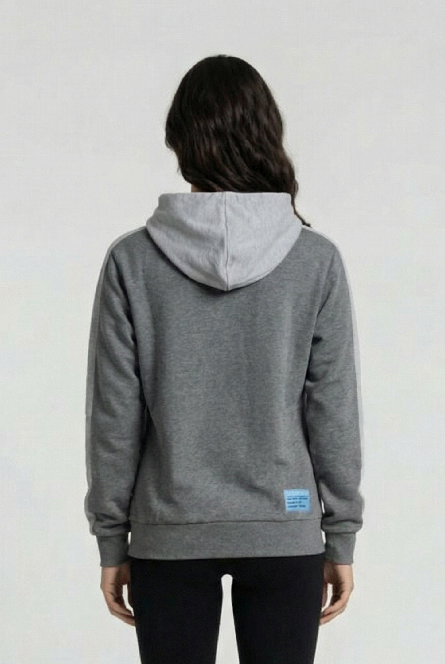 UNISEX TE HOODED SWEAT MEDIUM GREY MELANGE DARK G 3