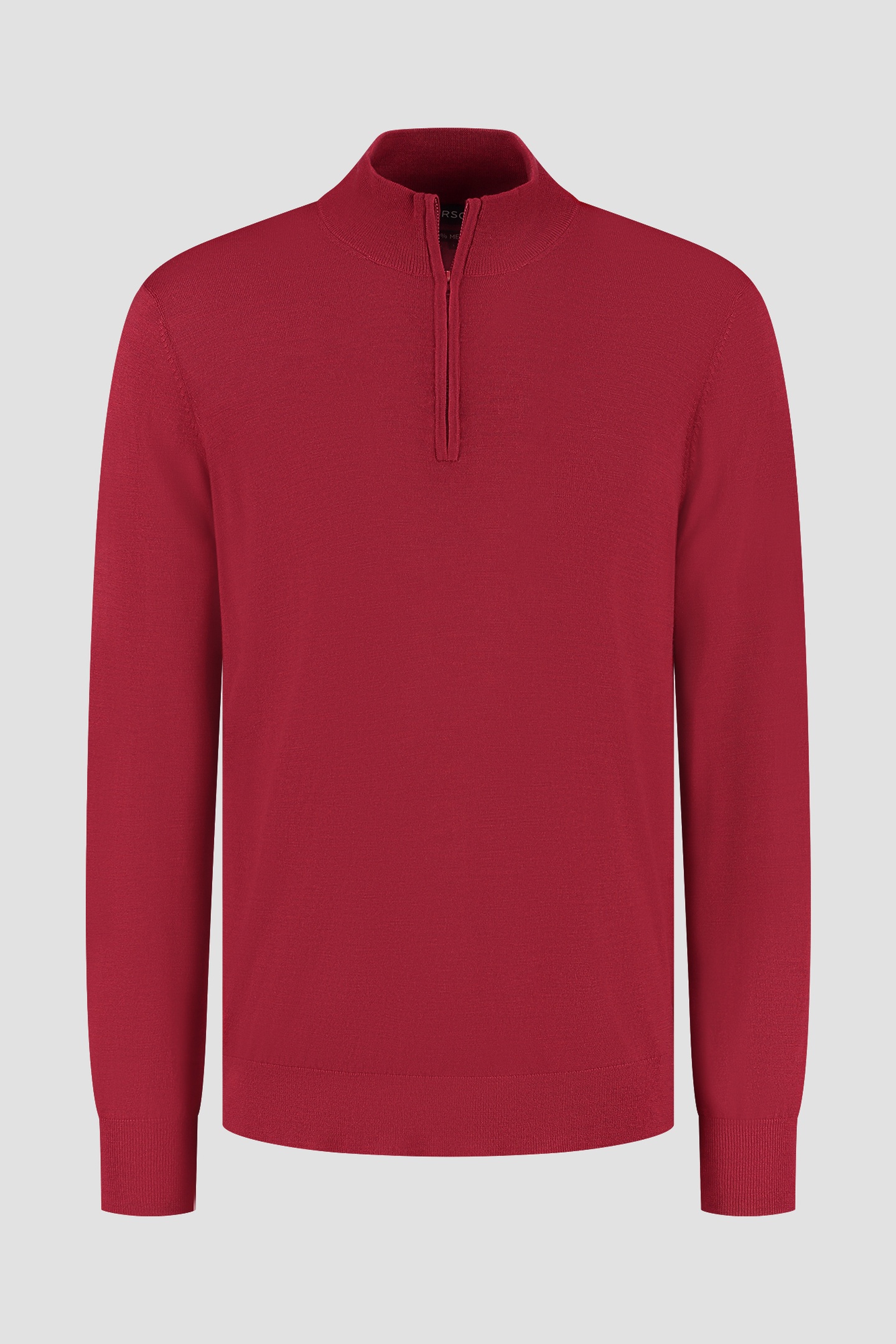 ZIP UP 100% MERINO EMBER RED 2