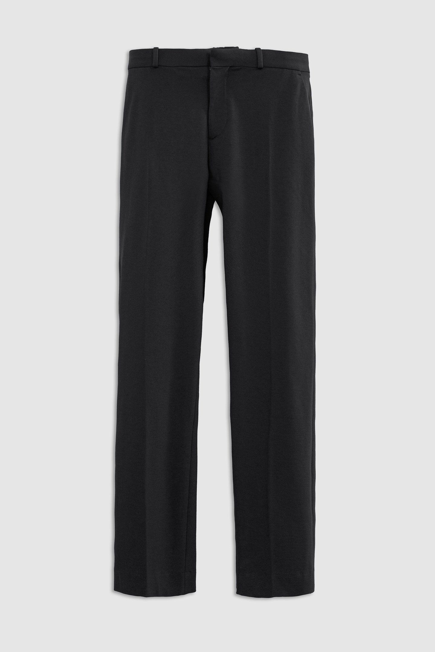 BLACK MILANO KNIT STRAIGHT SUIT TROUSERS 7