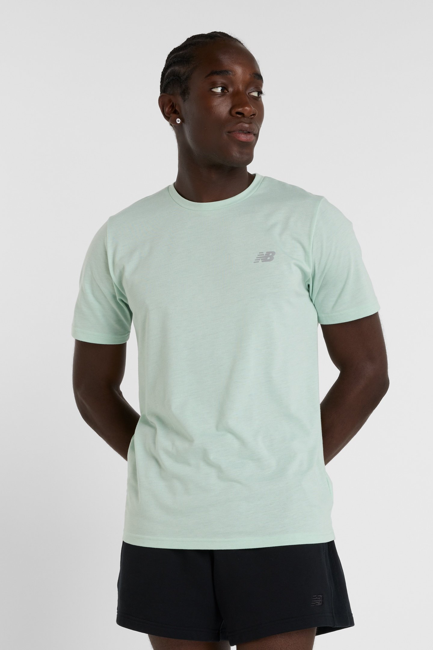 SPORT ESSENTIALS HEATHERTECH T CLAYASHH by New Balance