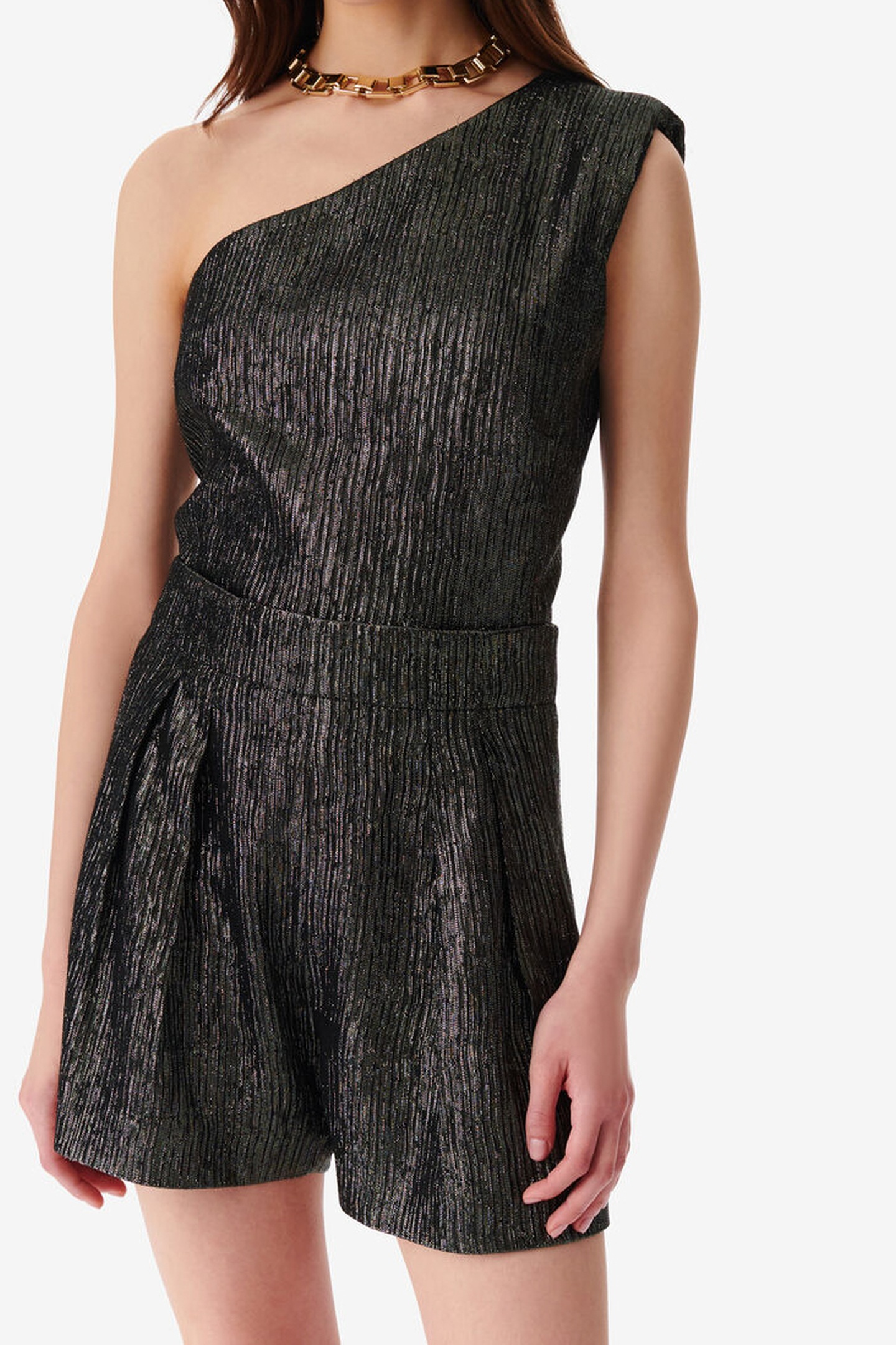 ILIANA PLAYSUIT BLACK/BLACK LUREX EXP 1