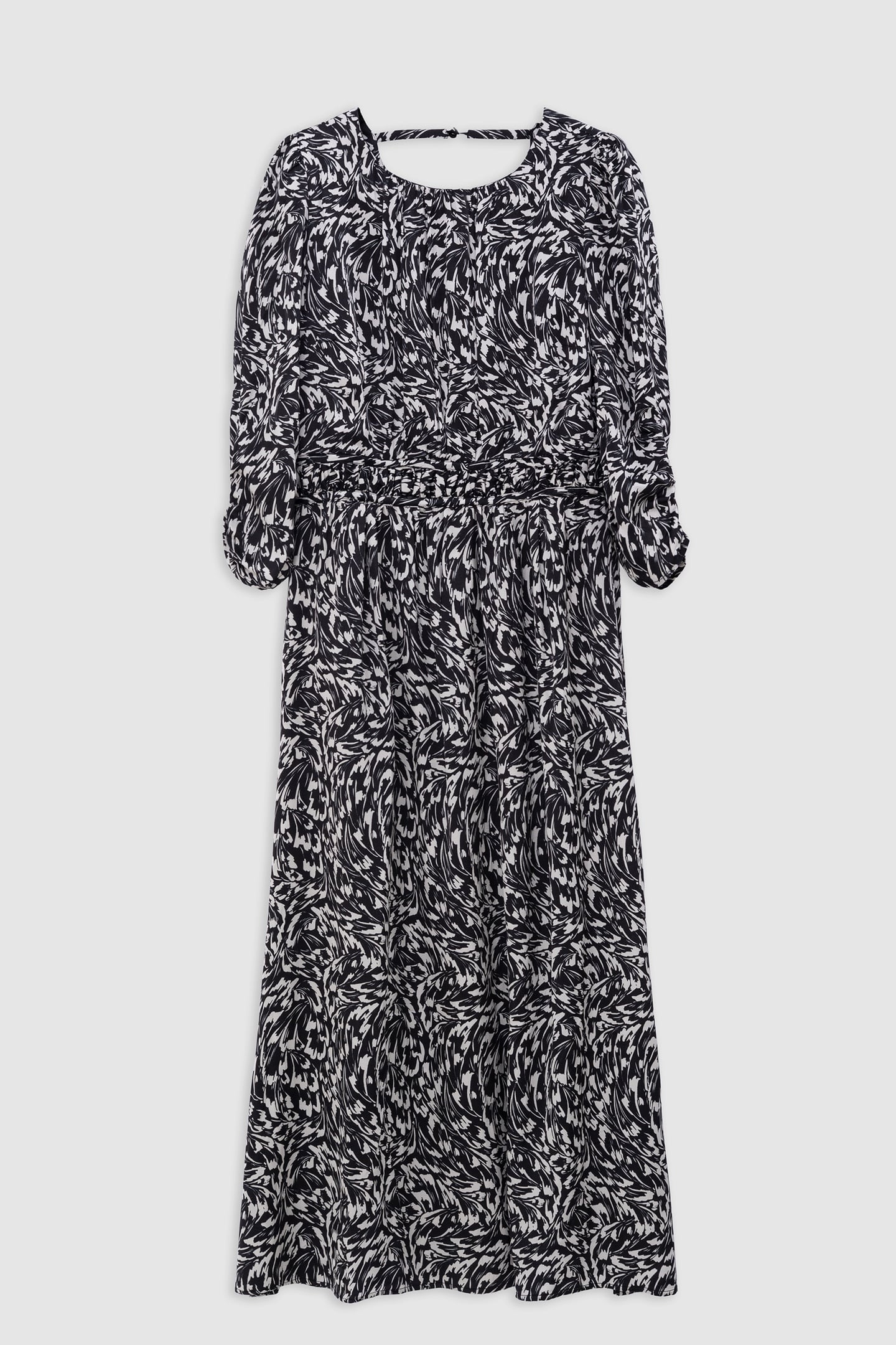 BLACK DRESS LENZING™ ECOVERO™ MINIMAL FLOWER 4