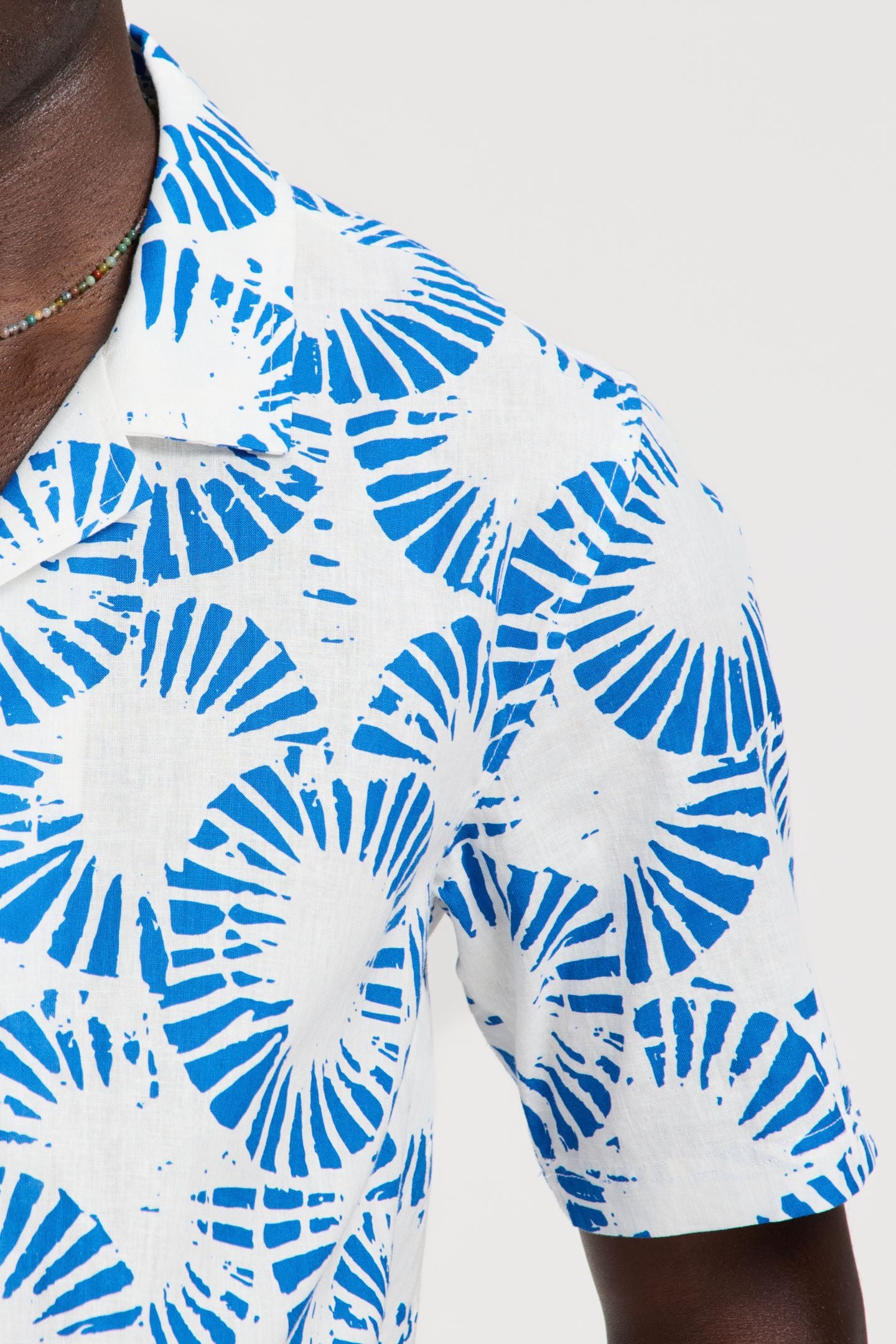 VIC SHORT SLEEVE SHIRT RIPPLE WHITE BLUE RIPPLE 7