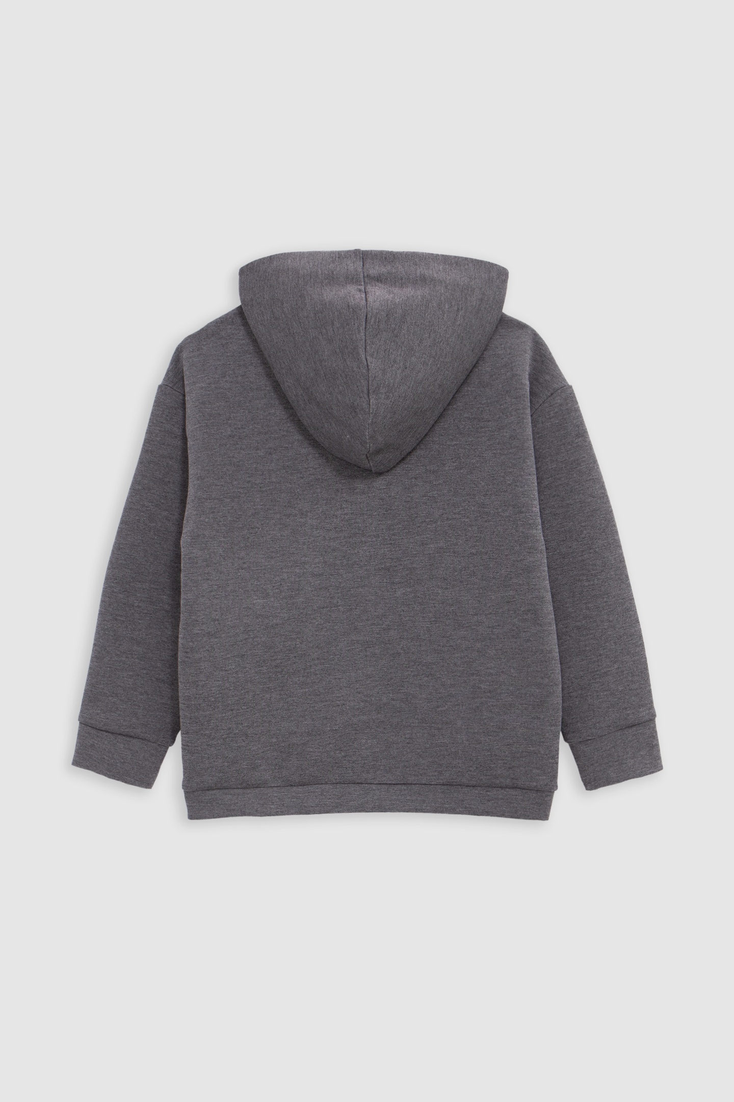 BOY'S ECRU HOODIE, REFLECTIVE SLEEVES, EMBOSSED SLOGAN 3