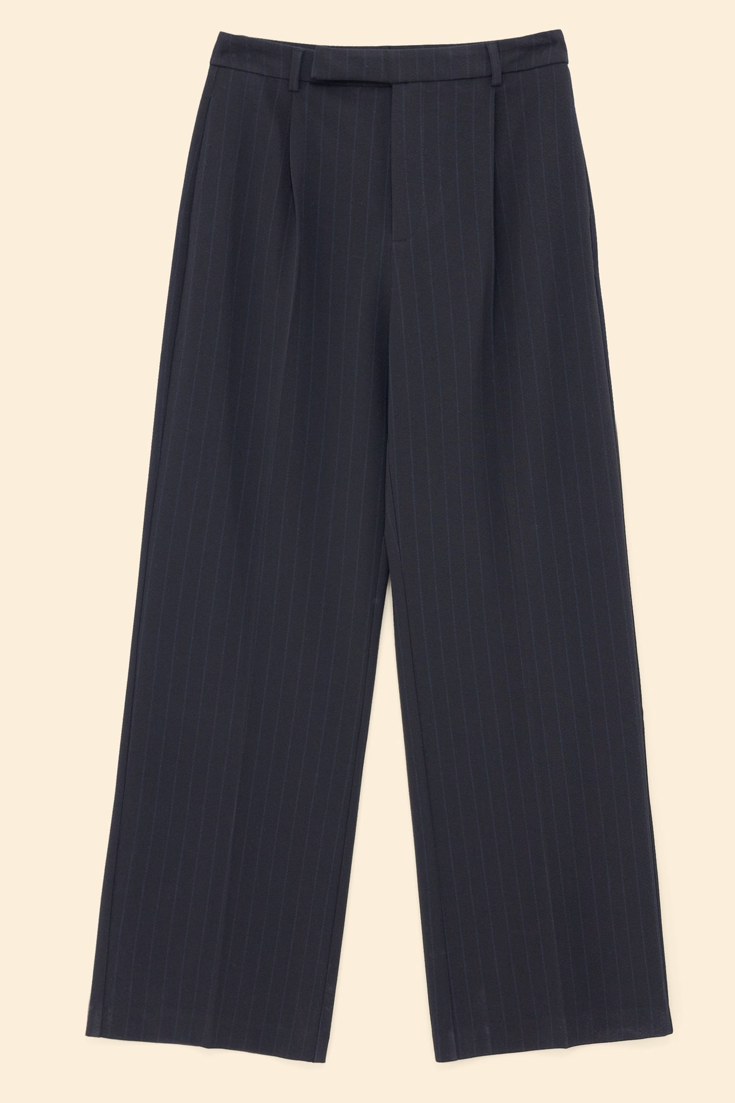 BLACK SUIT TROUSERS WITH BLUE PINSTRIPES BLACK 5
