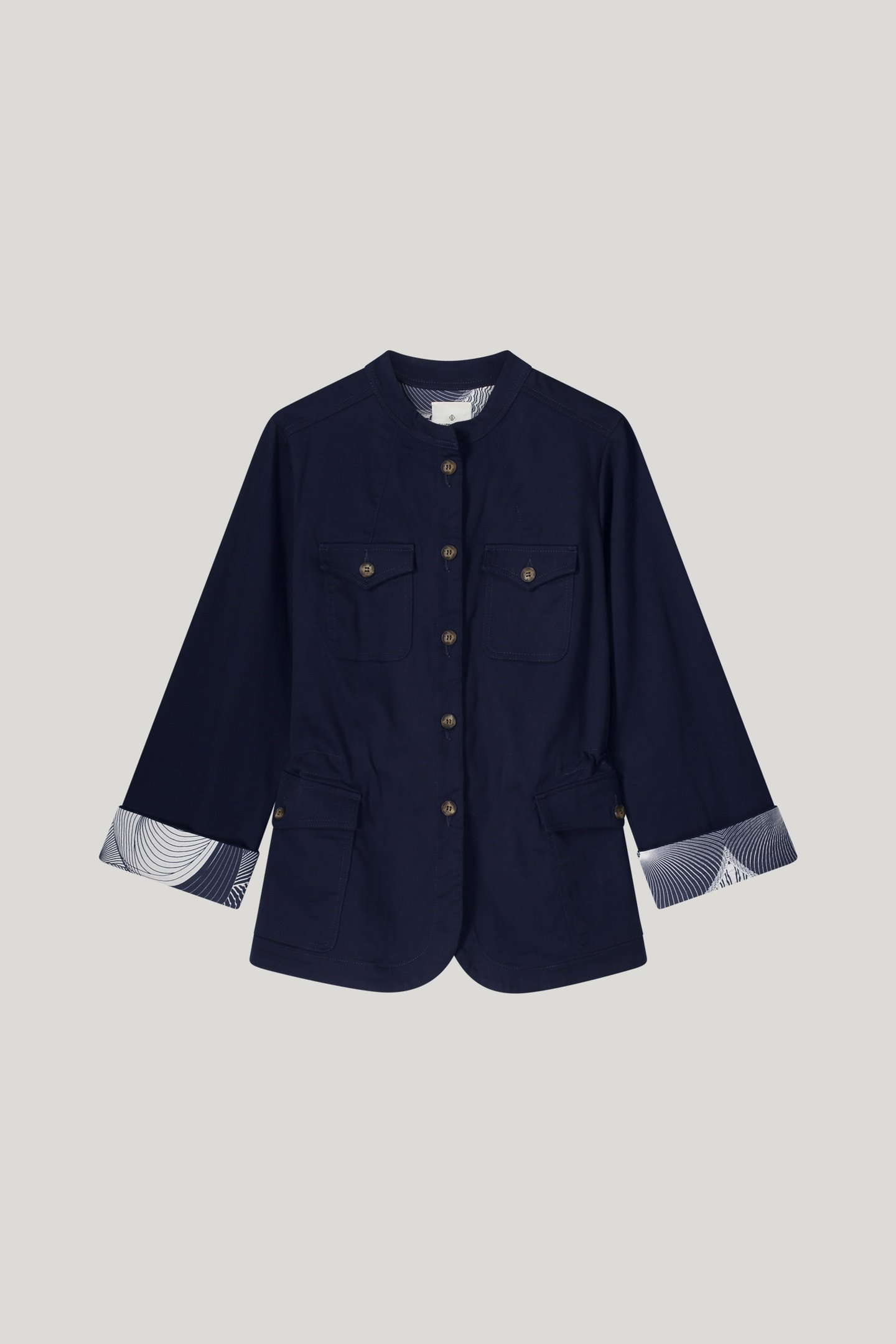 JACKET COTTON STRETCH NAVY NOIR 3