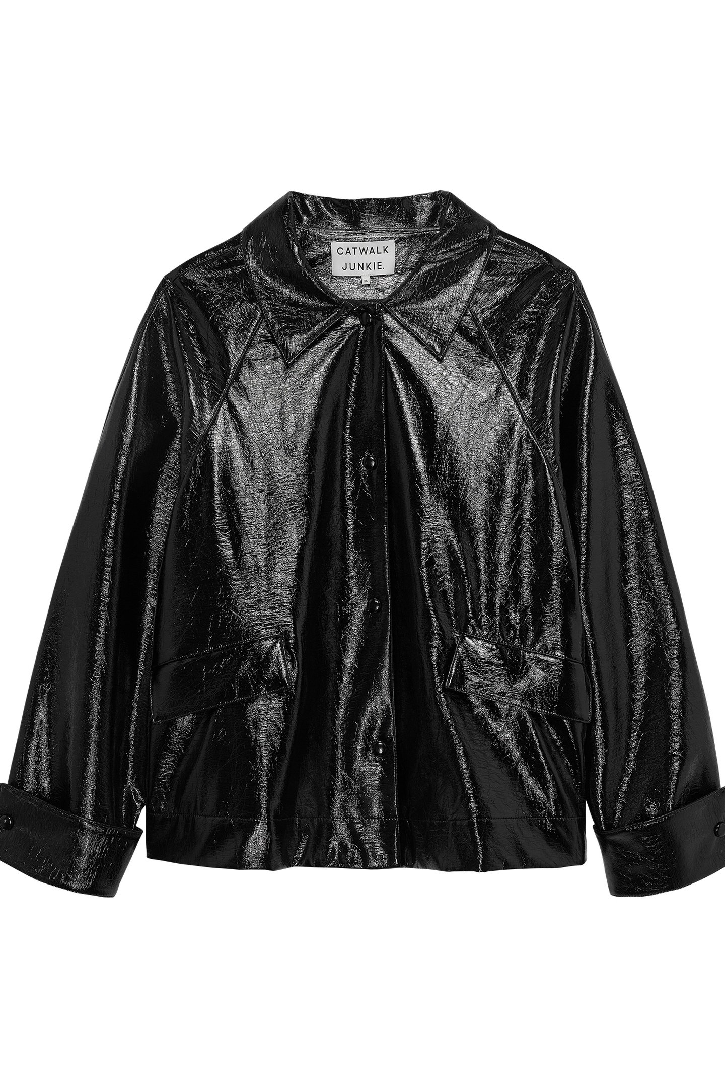 VEGAN LEATHER JACKET BLACK 4