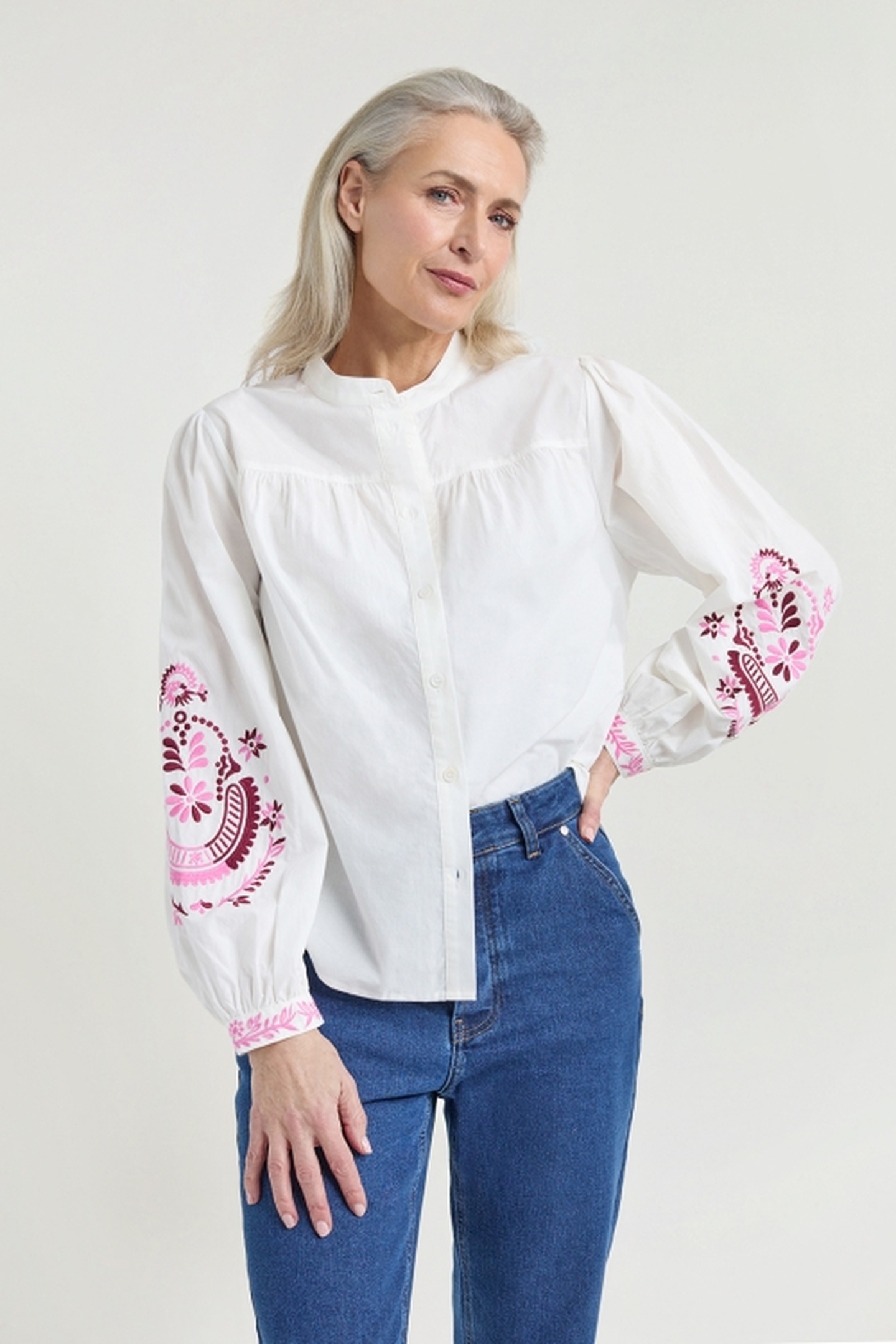 JORIS BLOUSE FUCHSIA PRINT 1