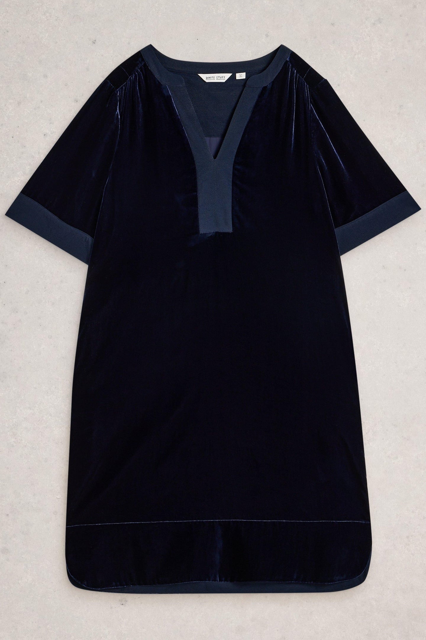 JUNE VELVET DRESS DARK NAVY 4