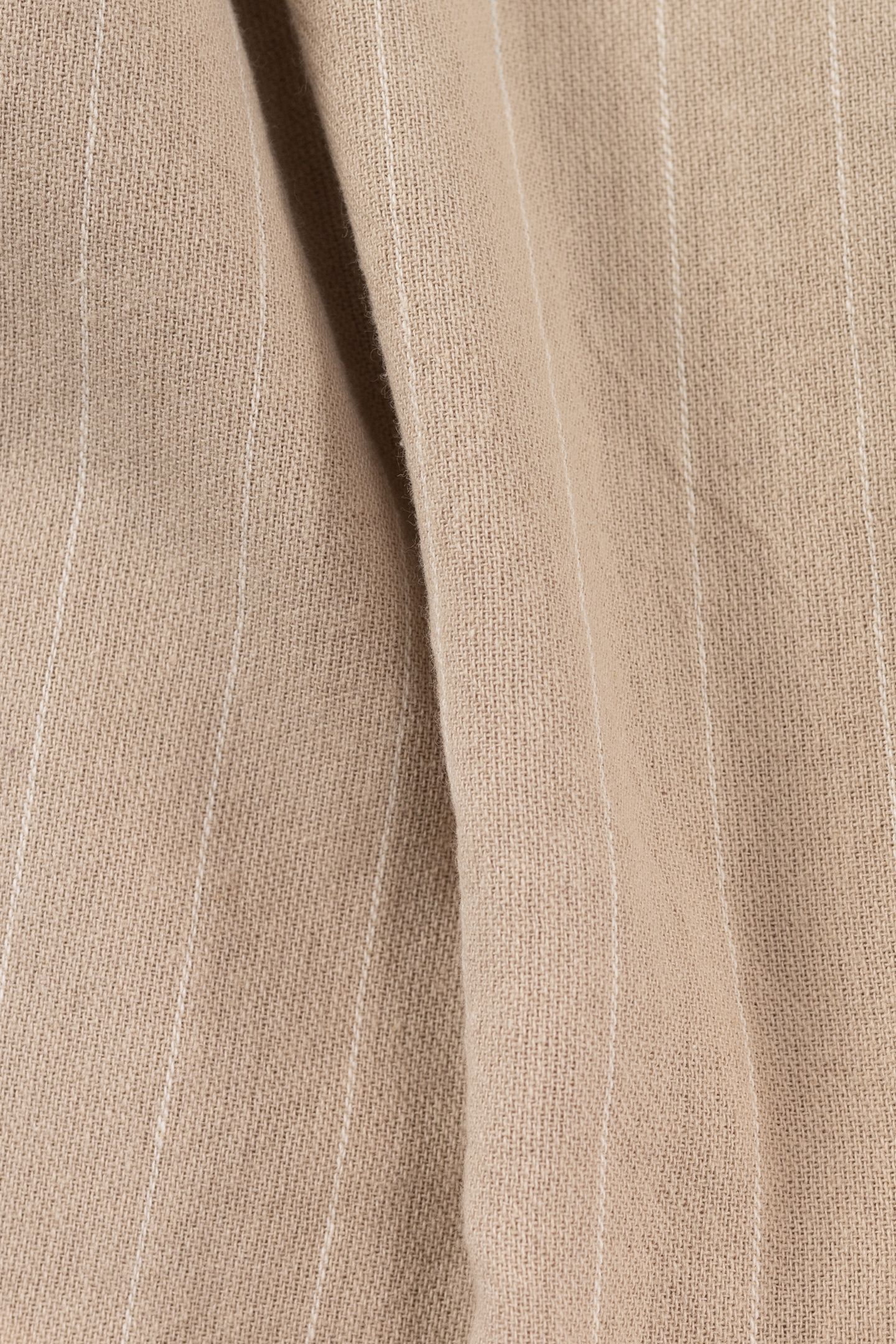 BEIGE ORGANIC COTTON STRIPED SHIRT 6