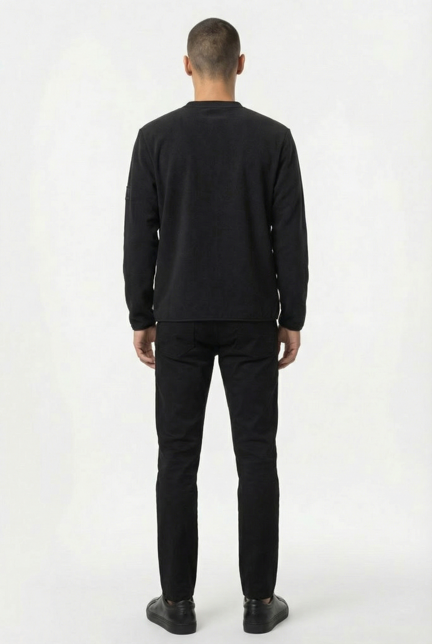 FLEECE CREW NECK T1 BLACK UNISEX 5