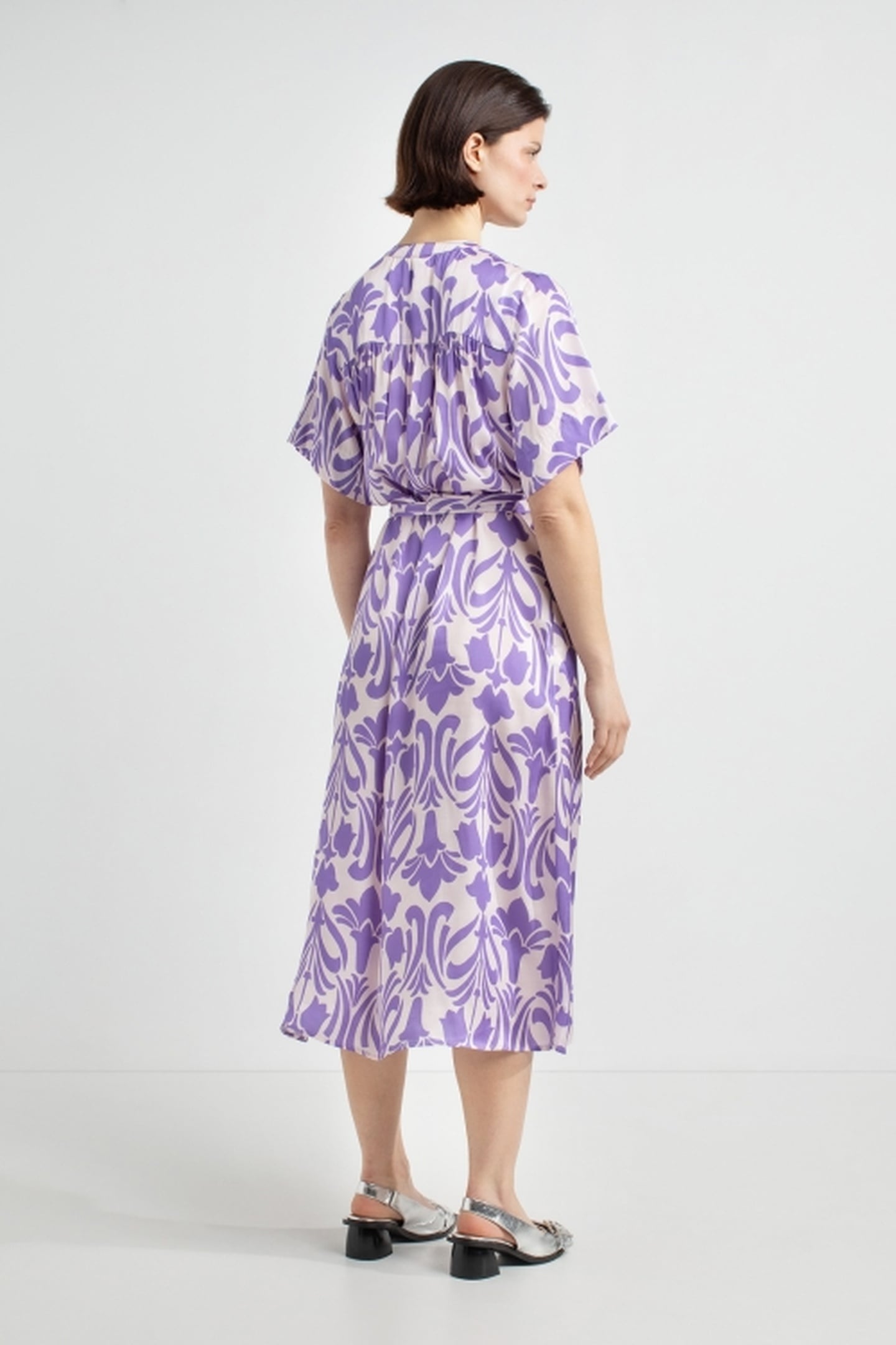 JOELLE DRESS PURPLE PRINT 2