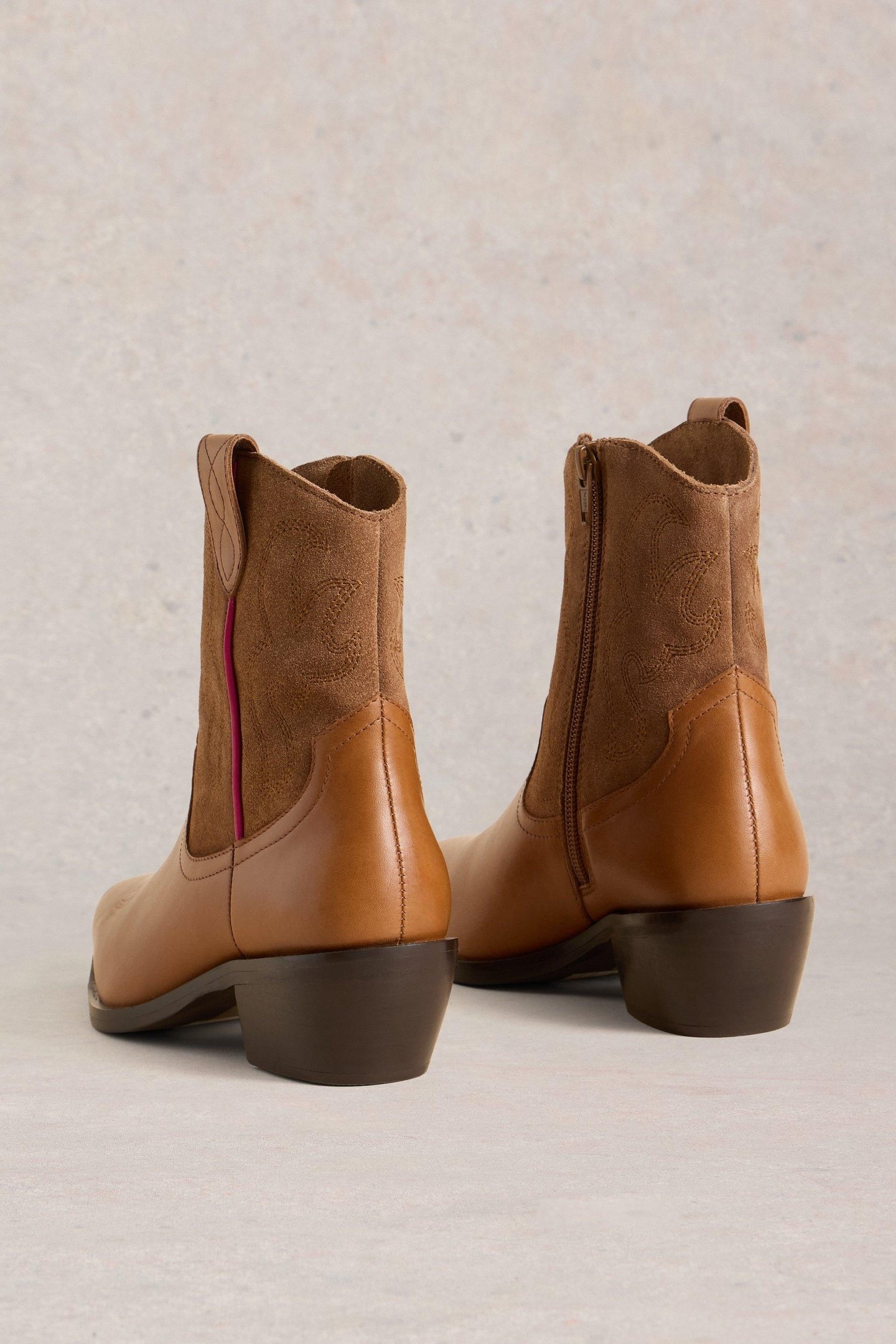 BEAU WESTERN BOOT MID TAN 3