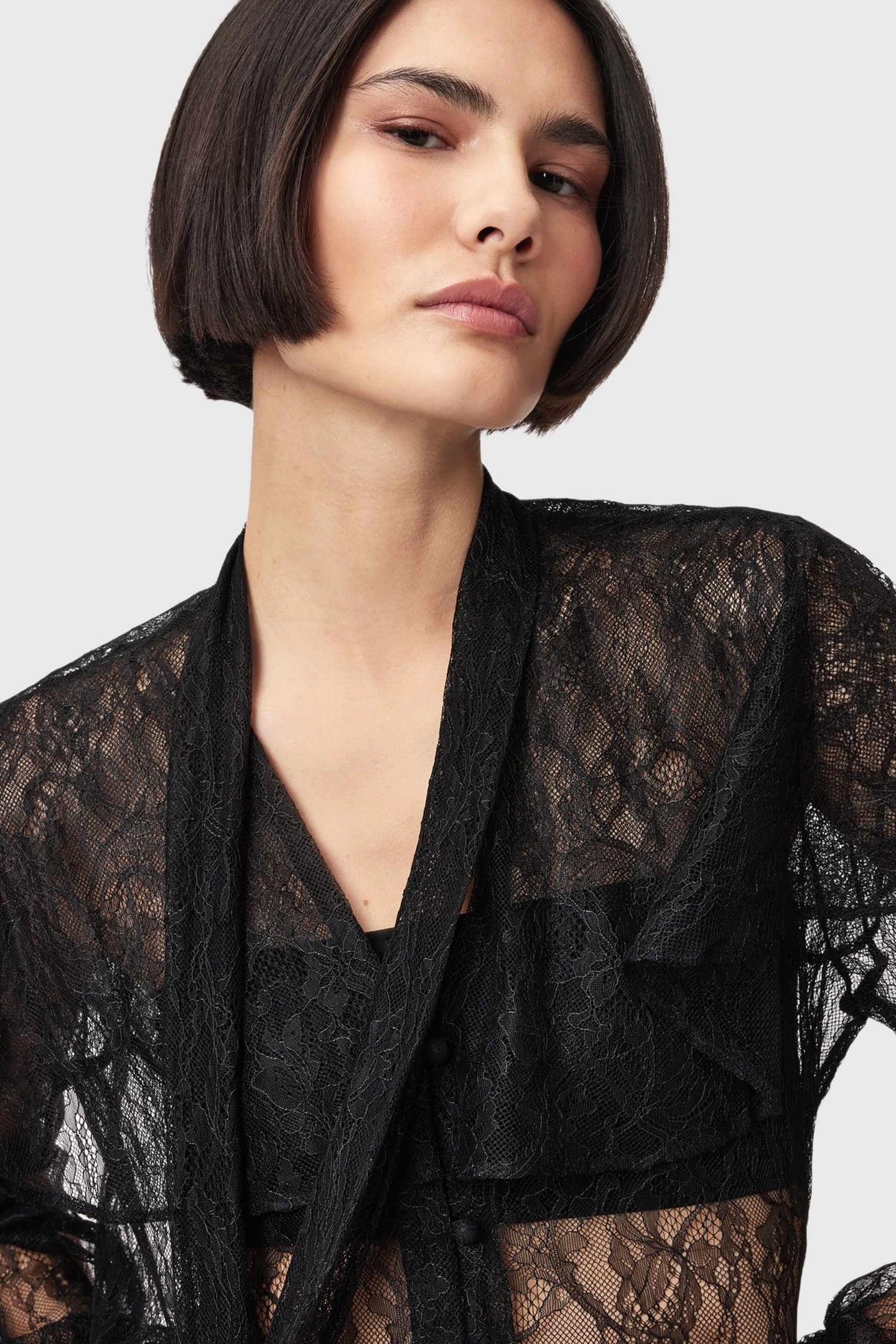 ATHENA LACE SHIRT BLACK 7