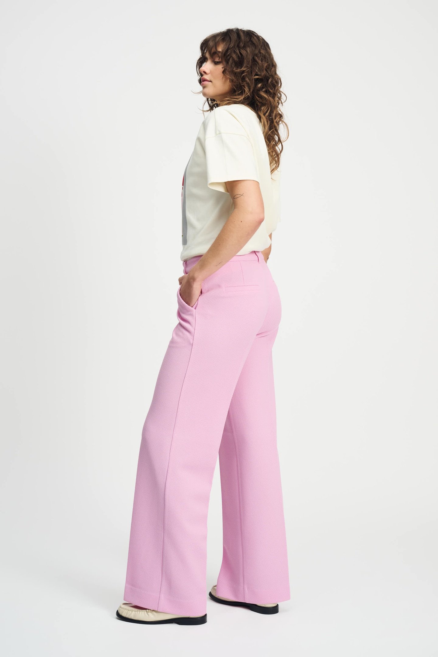 PANTS - WIDE LEG ROSE PINK 4