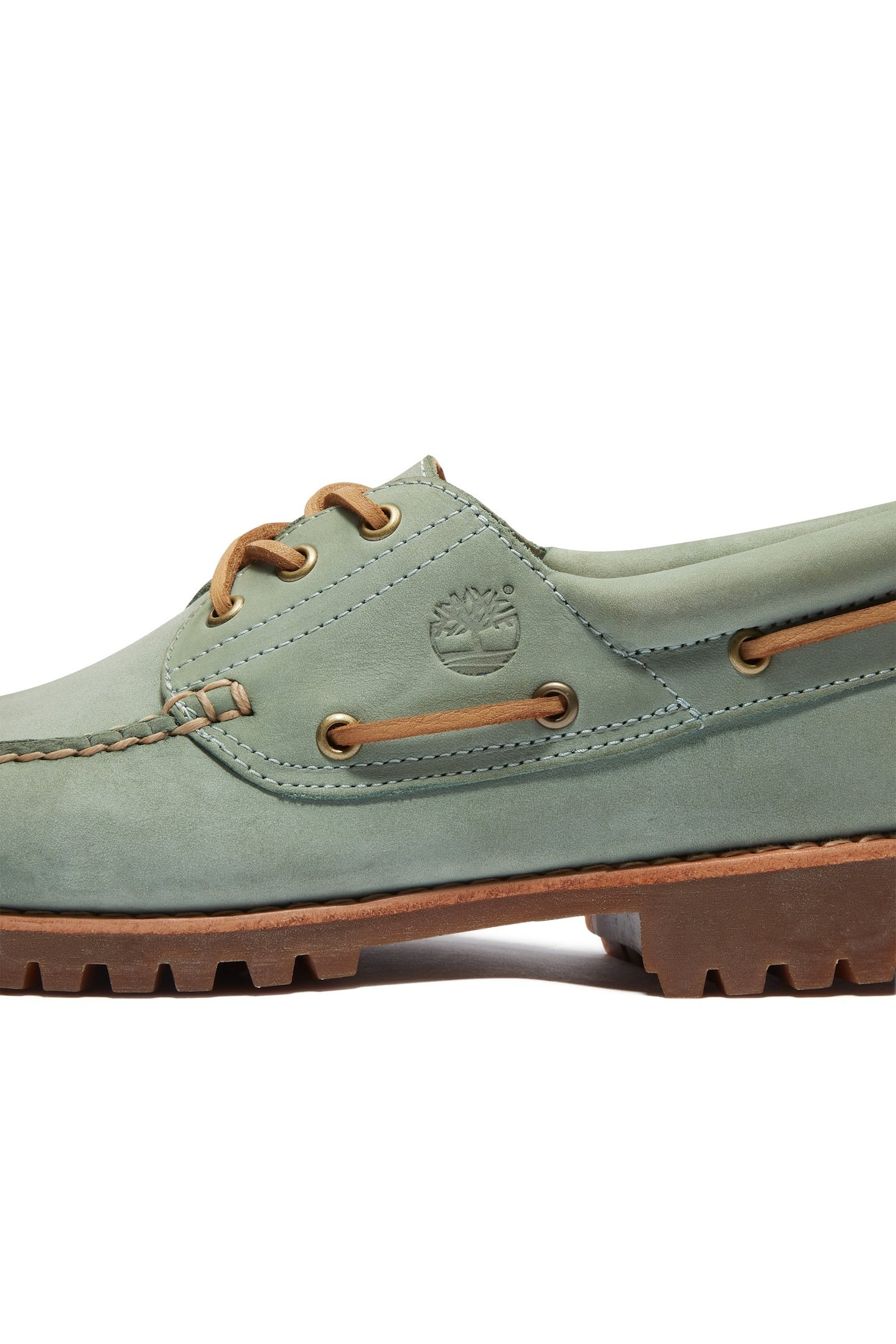 AUTHENTIC BOAT SHOE MEDIUM GREEN NUBUCK 9