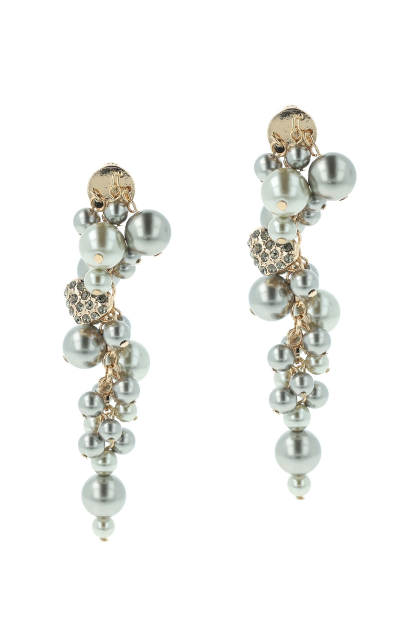 ULTIMATE PEARL EARHANGERS GREY 1