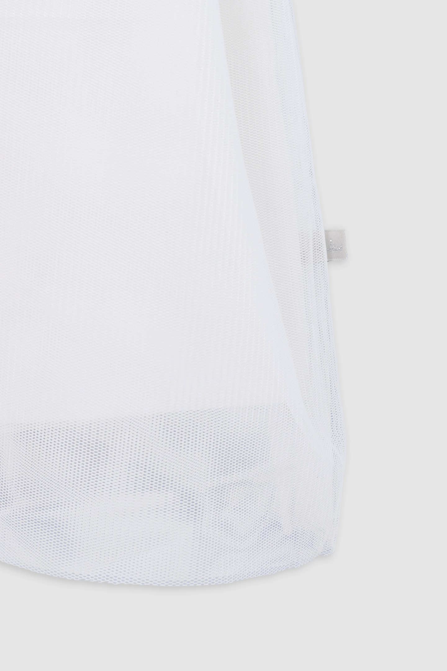 WHITE TULLE DRESS WITH SILVER EMBROIDERY 4