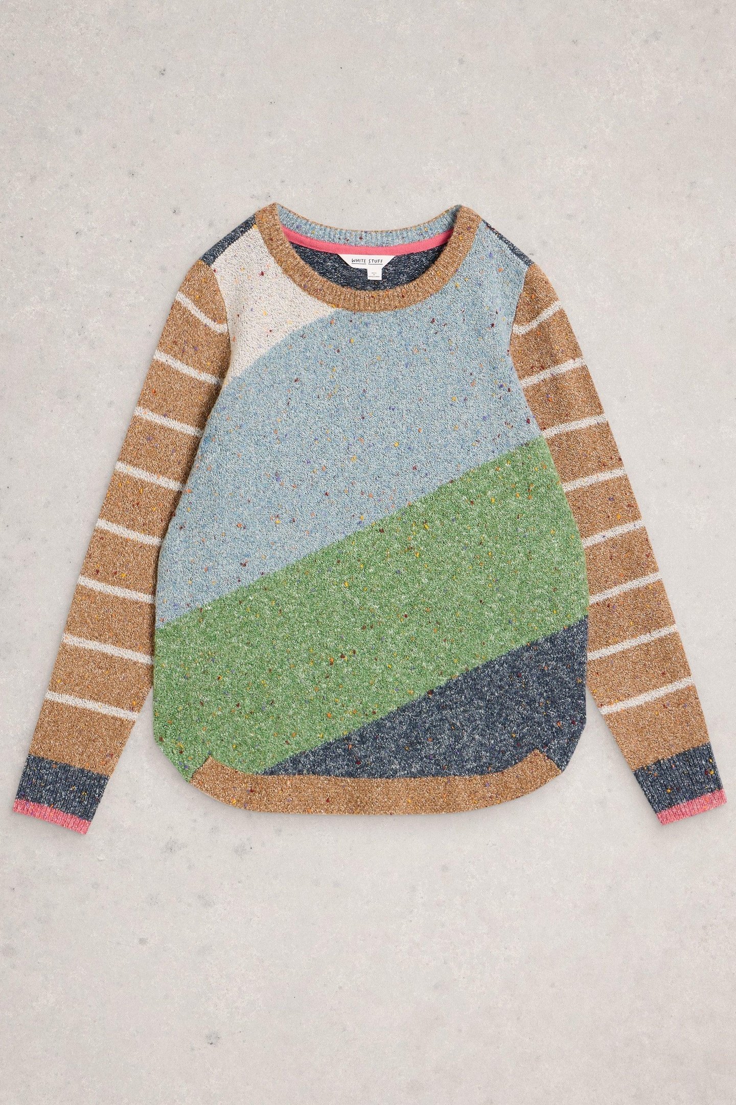 TALIA NEP JUMPER GREEN MULTI 3