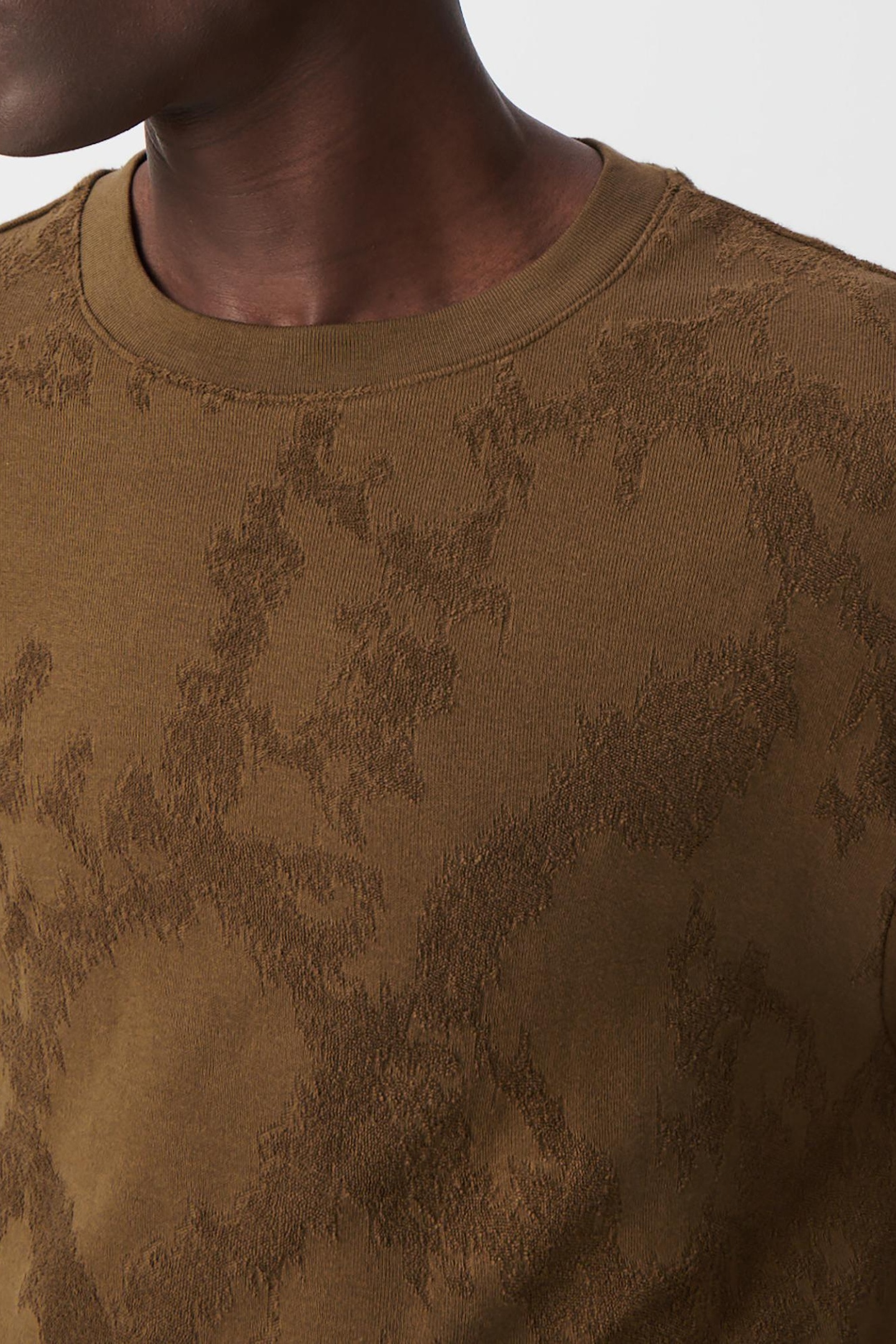 BRONZE CAMOUFLAGE JACQUARD T-SHIRT 6