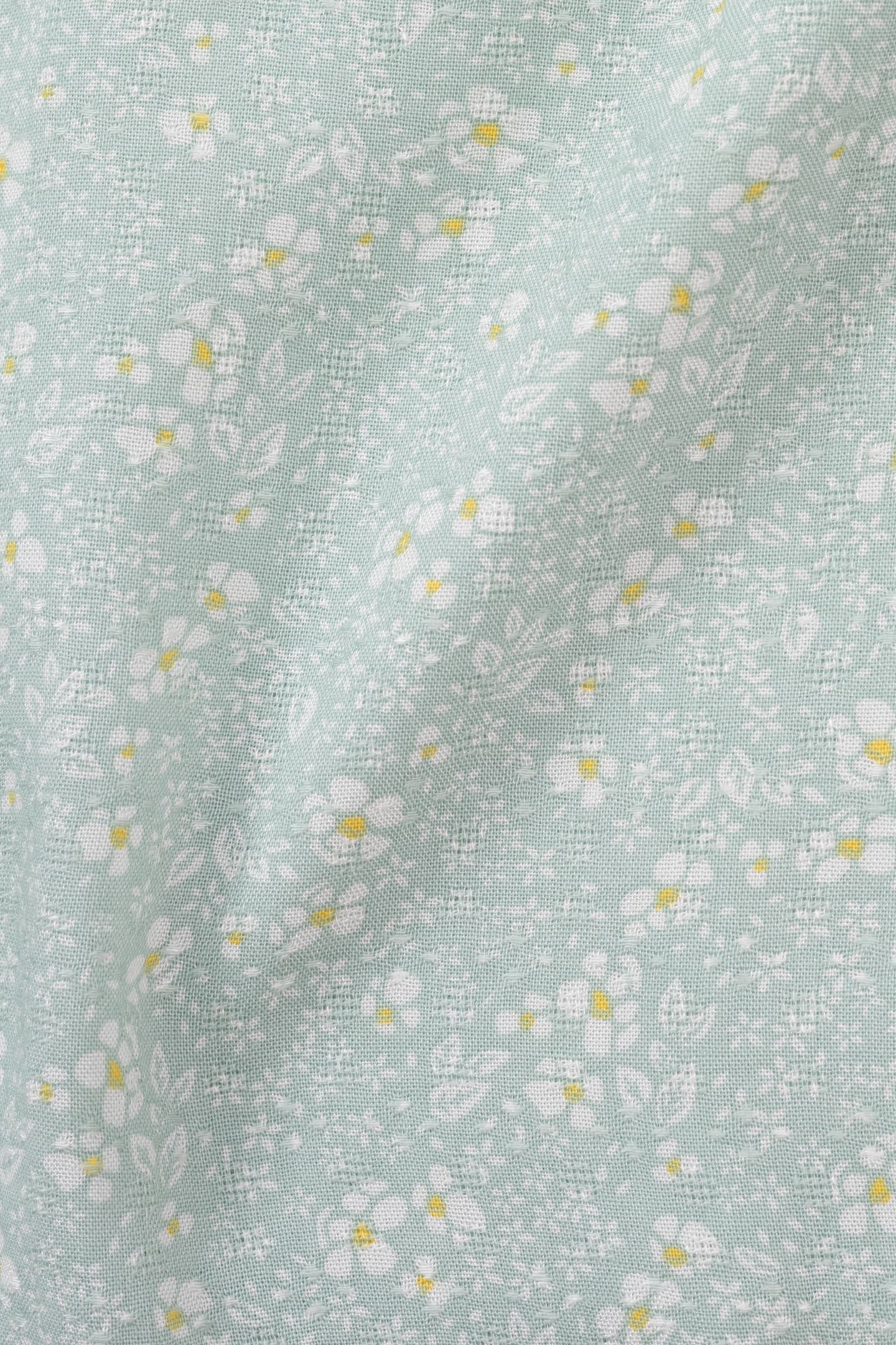 WATER GREEN FLORAL PRINT BLOUSE 9