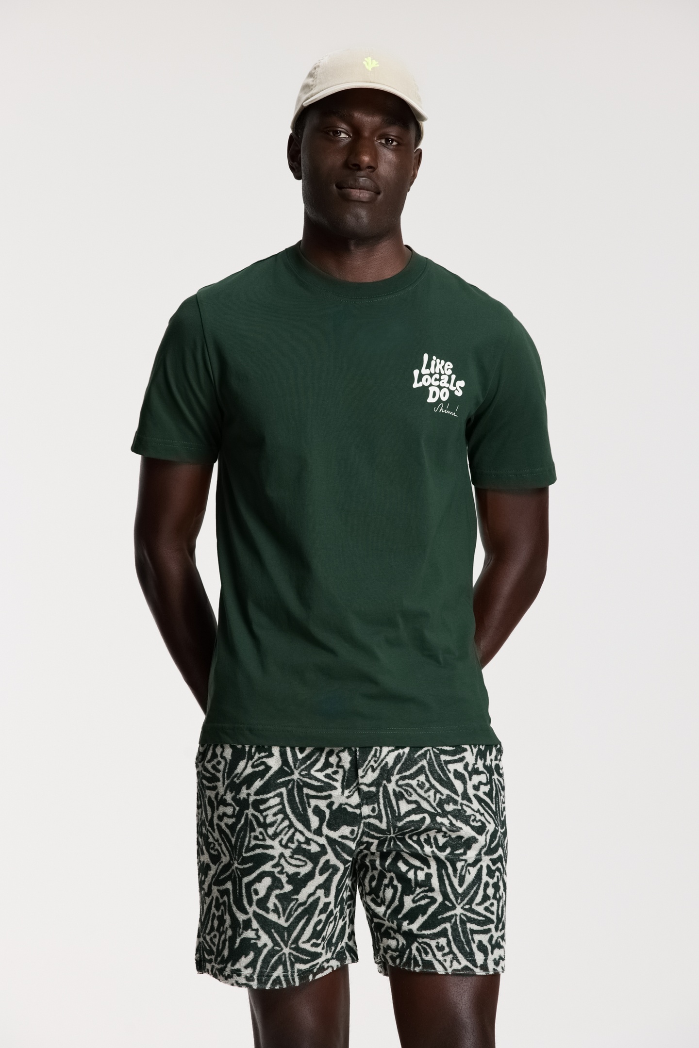 LIAM REGULAR T-SHIRT LIKE LOCALS DO GREEN LEAF 1