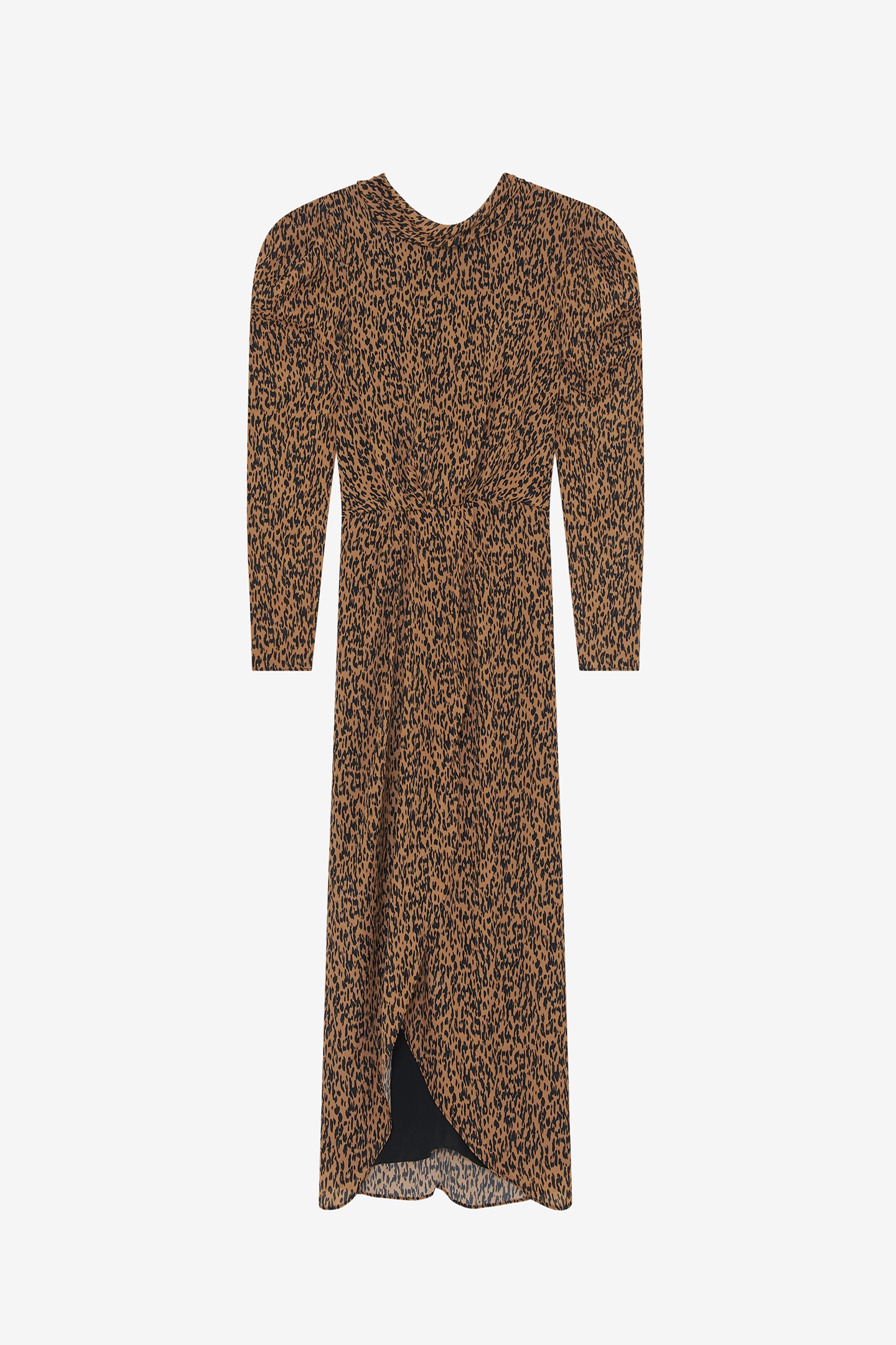 ELYANE DRESS BLACK/CAMEL 4