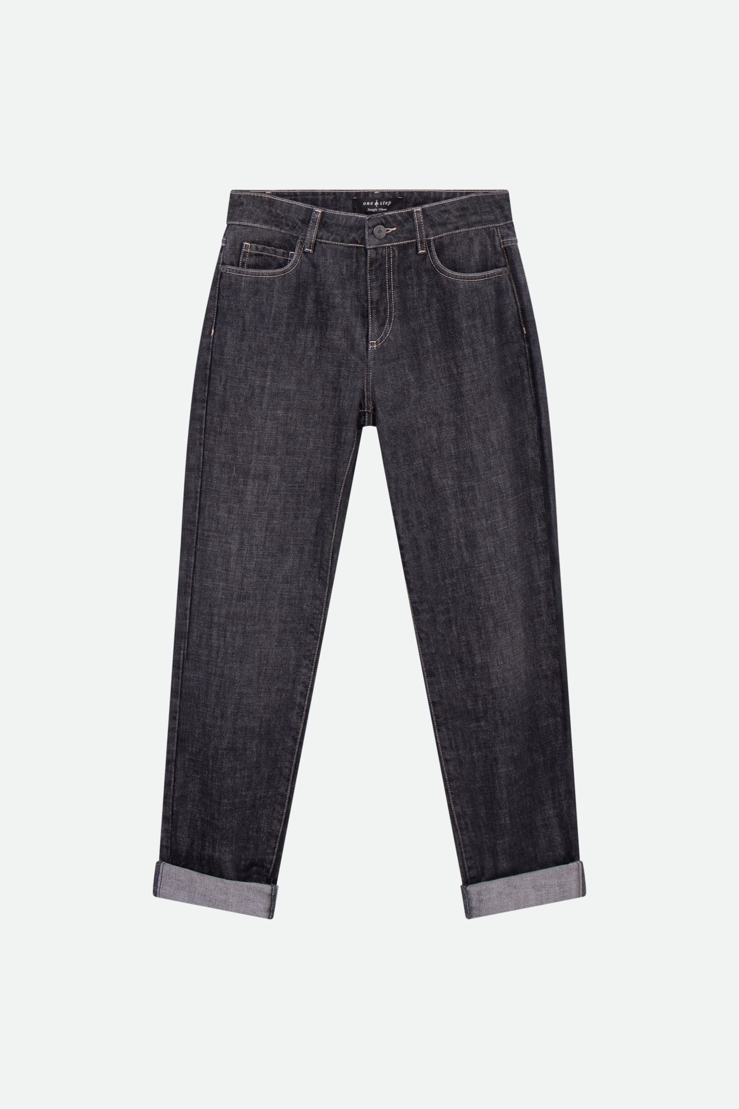 LE CARLA - WATERLESS GREY 7/8 STRAIGHT JEANS 5