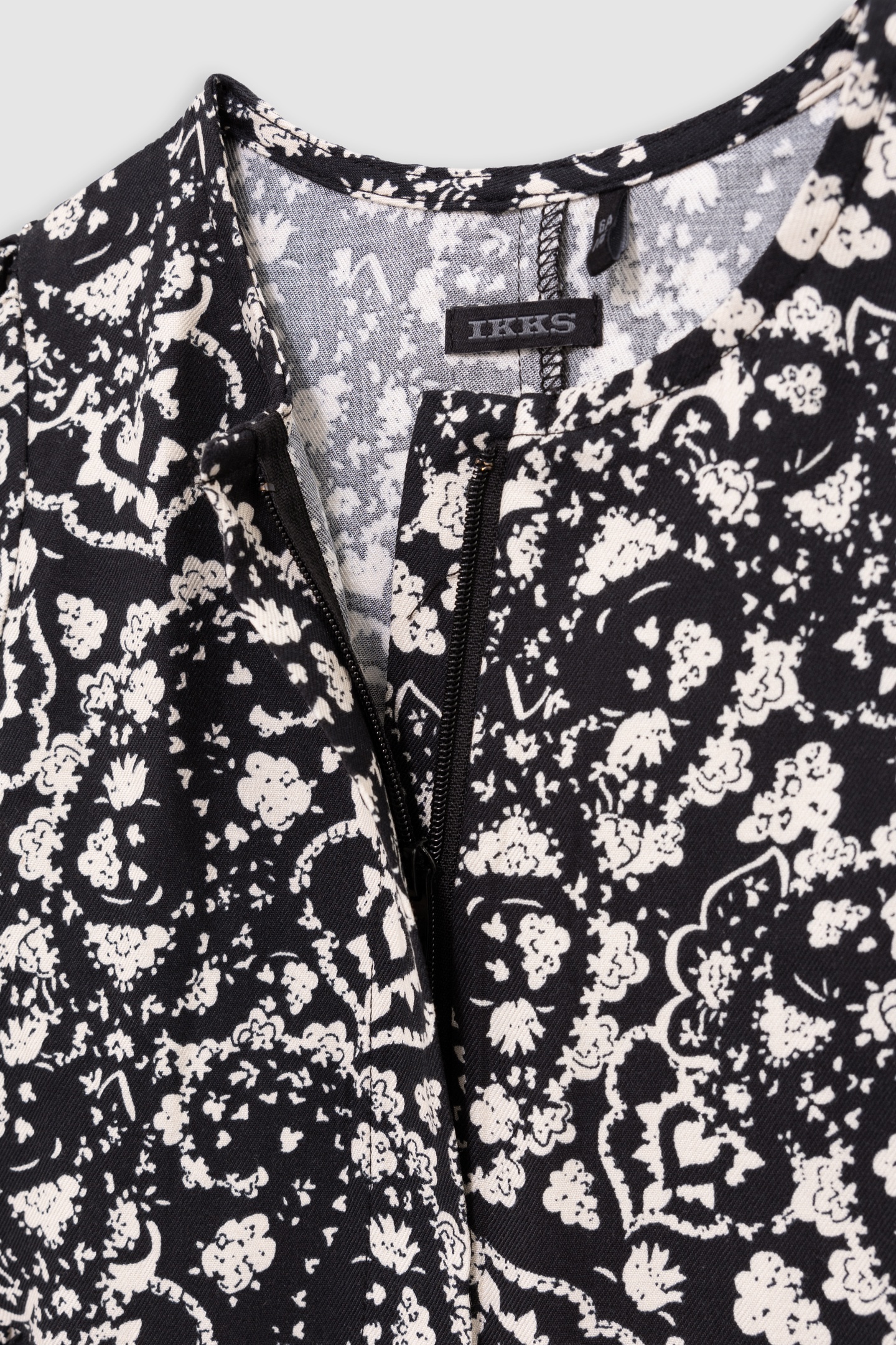 GIRL'S 2-IN-1 BLACK ROCK FLORAL DRESS AND SOFT GILET 7