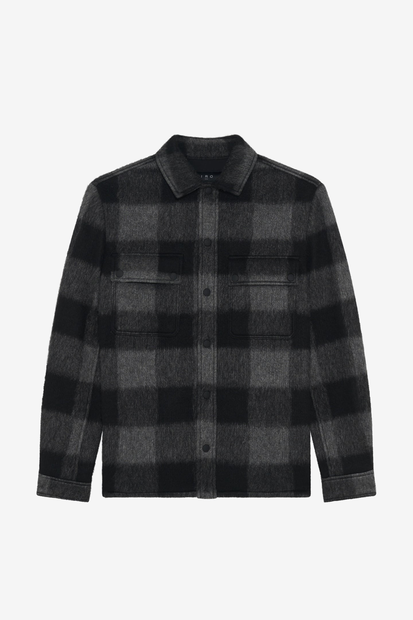 ILARIO OVERSHIRT BLACK/DARK GREY 4