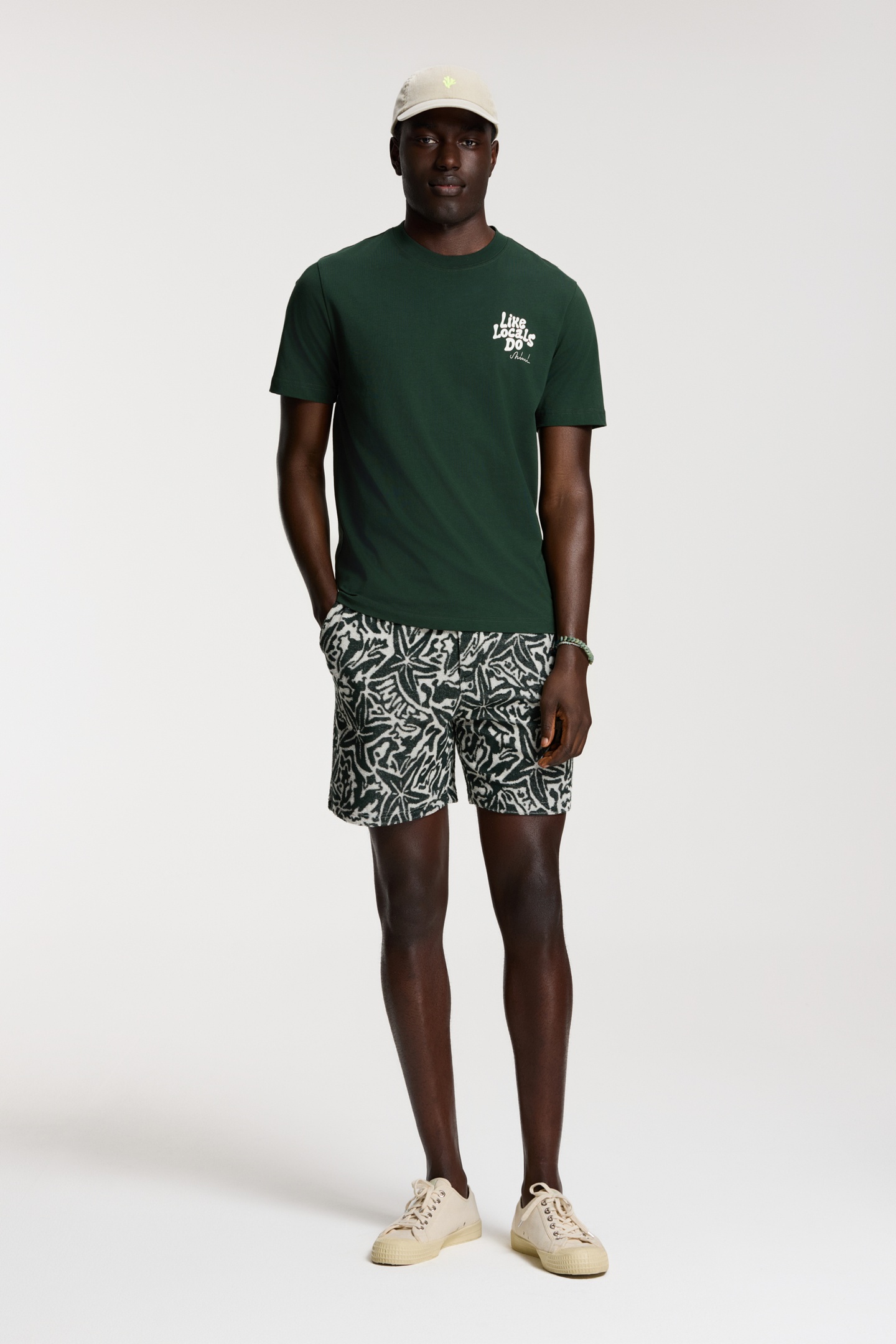 LIAM REGULAR T-SHIRT LIKE LOCALS DO GREEN LEAF 2