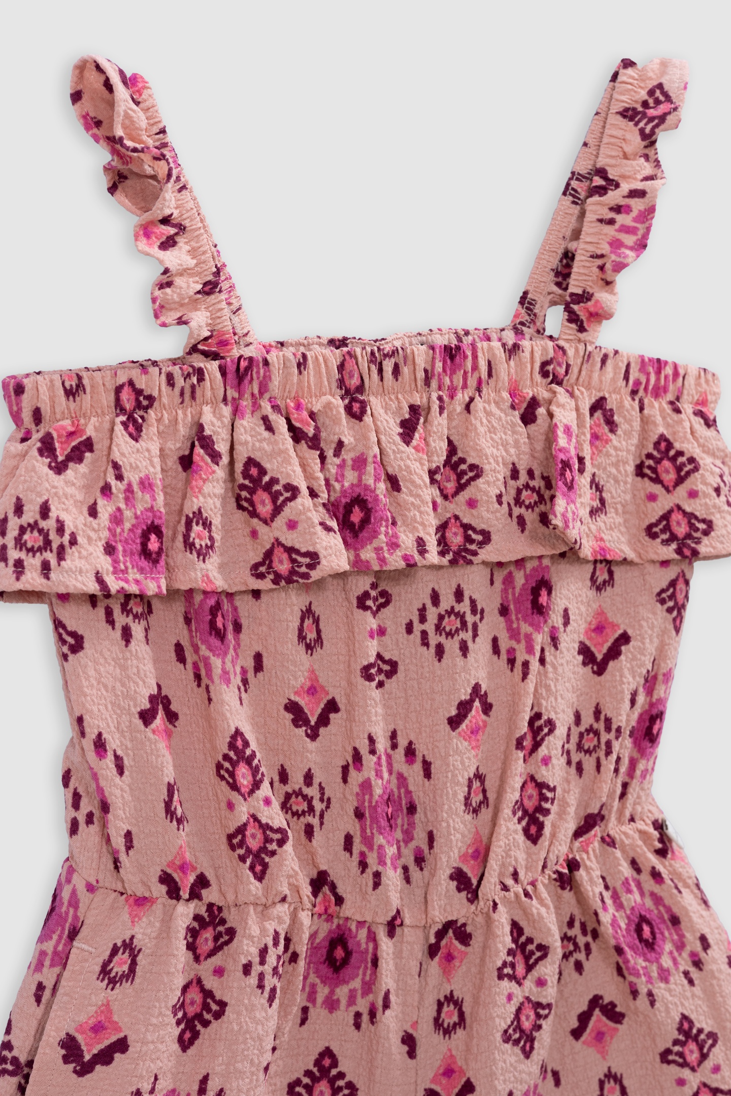 PINK MAXI ETHNIC PRINT JUMPSUIT 3