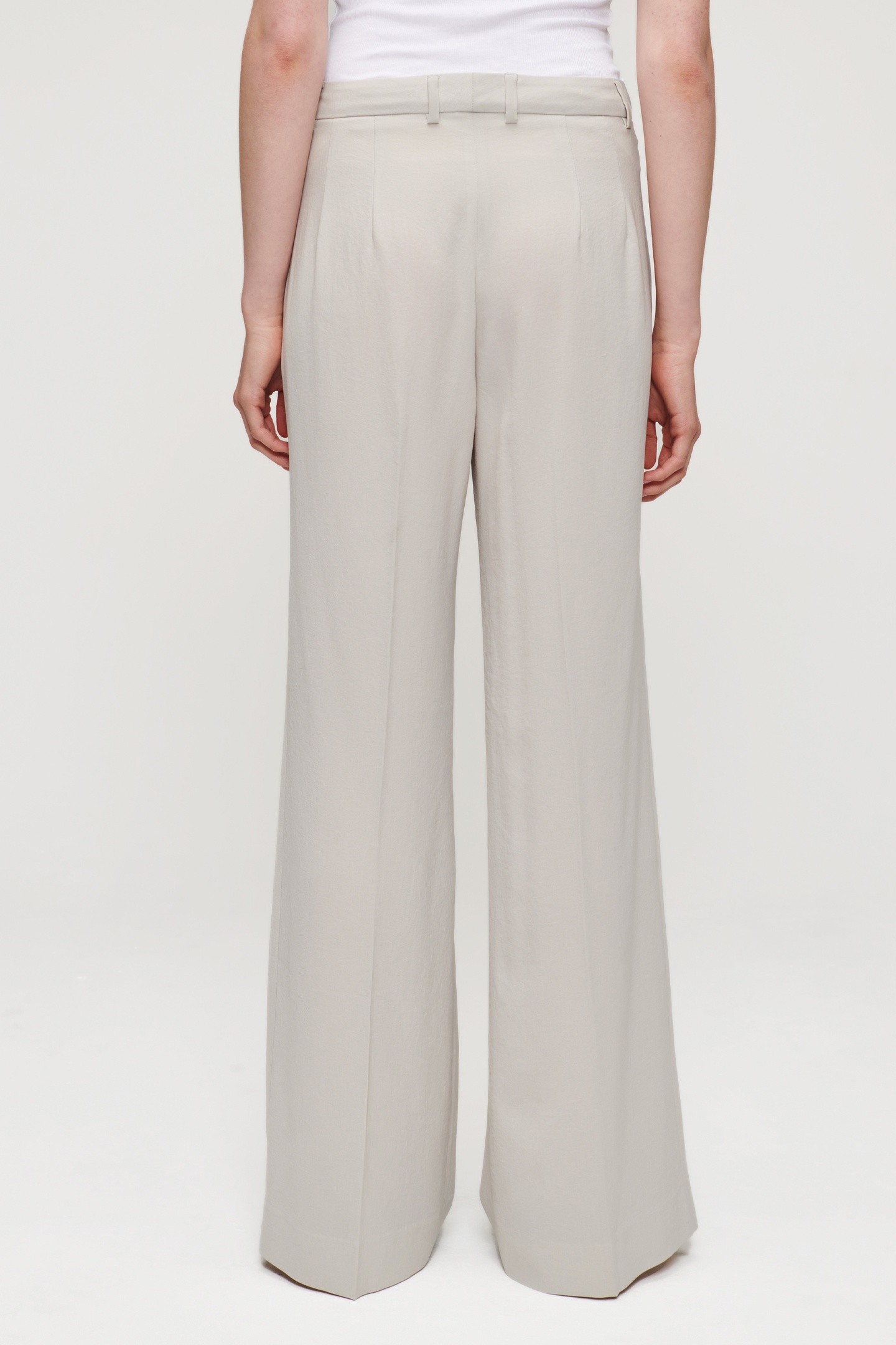 JAP CREPE WIDE LEG PANTS GREIGE 3