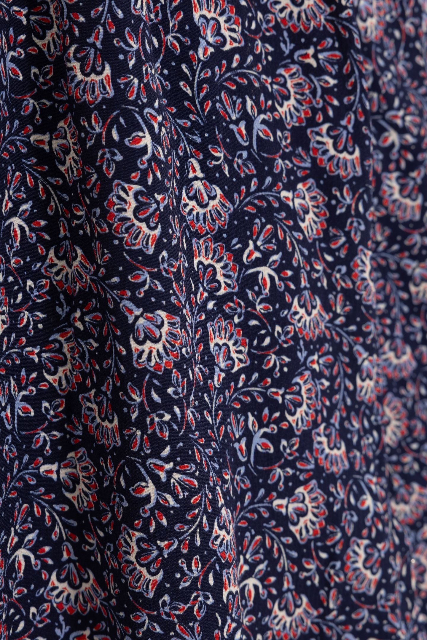 NAVY BLOUSE WITH ROCK FLORAL PRINT MARINE 7