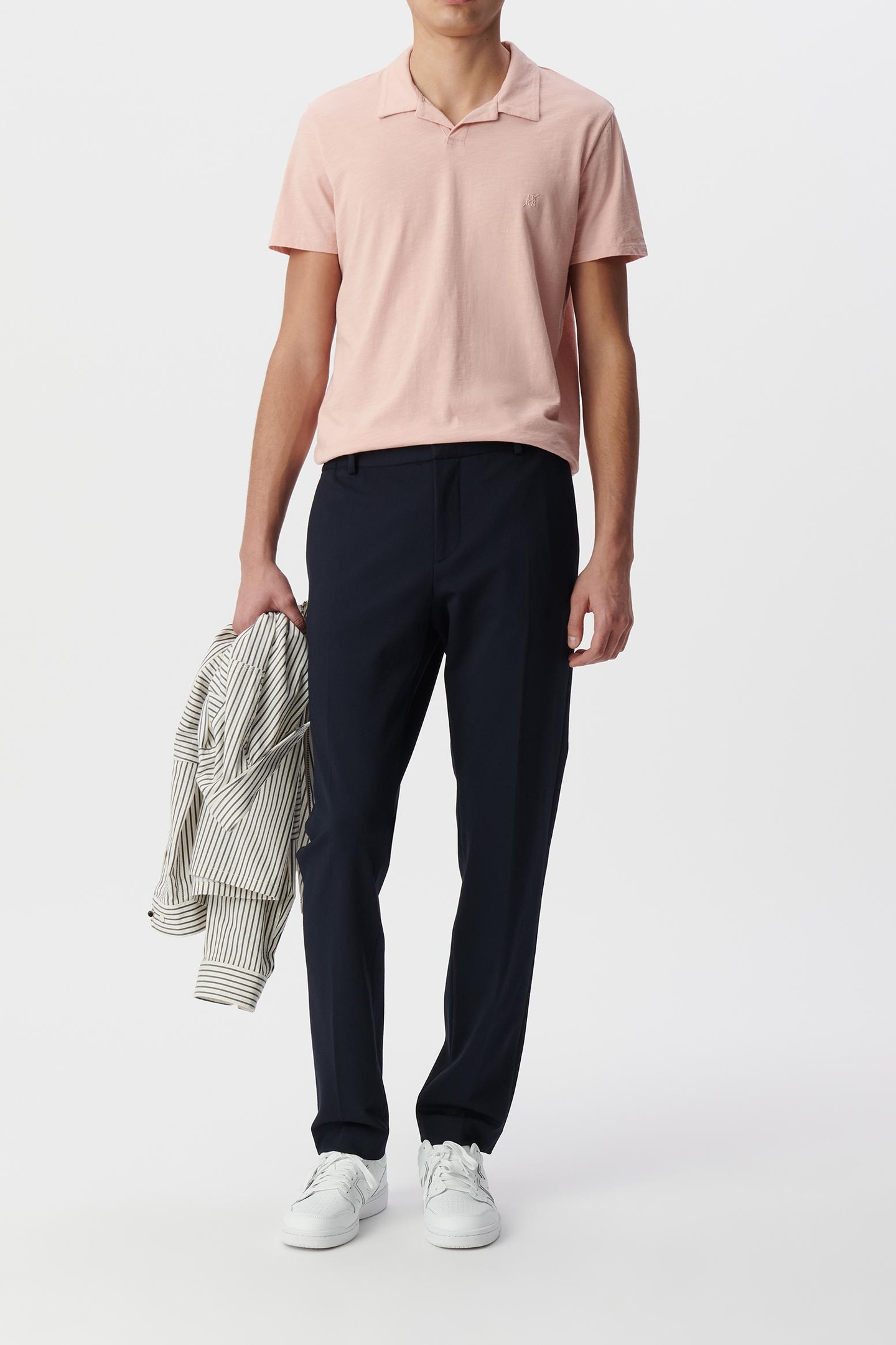 PINK ORGANIC COTTON POLO SHIRT 1