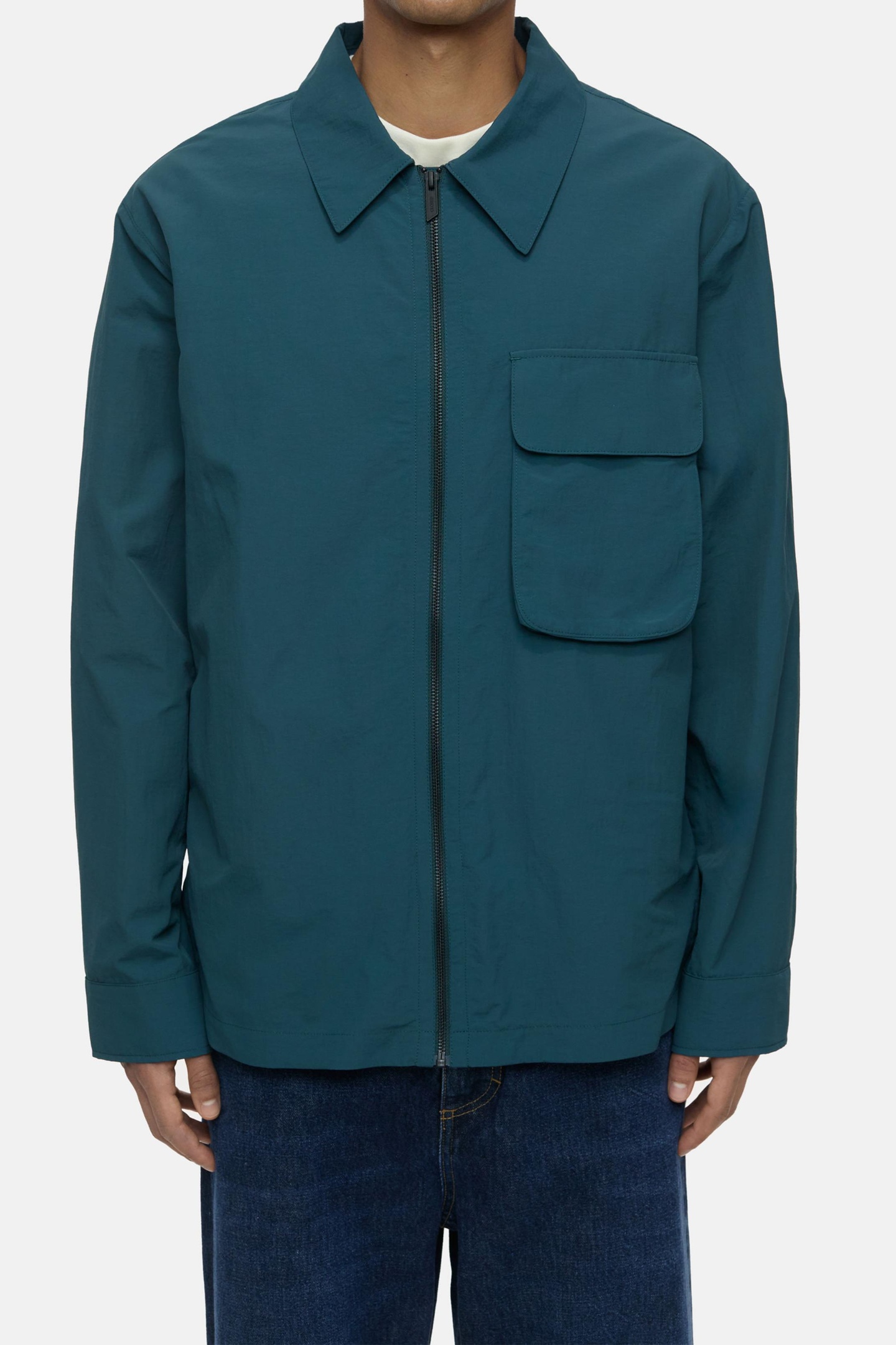 Closed Light Overshirt Midnight Lake Maat: M | Lichte Jassen Outlet | Heren | Blauw