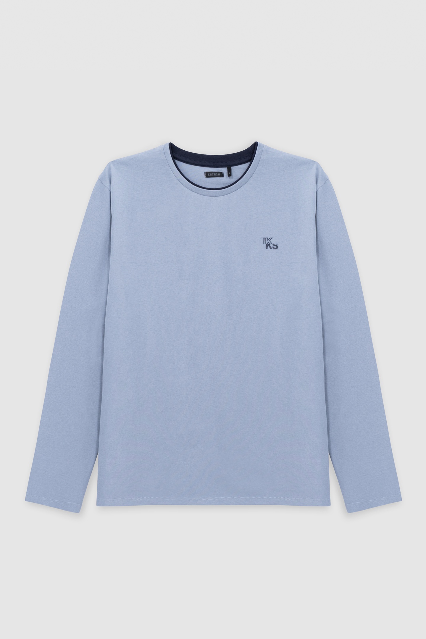 BOY'S BLUE ORGANIC COTTON T-SHIRT, SHINY BUILDINGS ON BACK 1