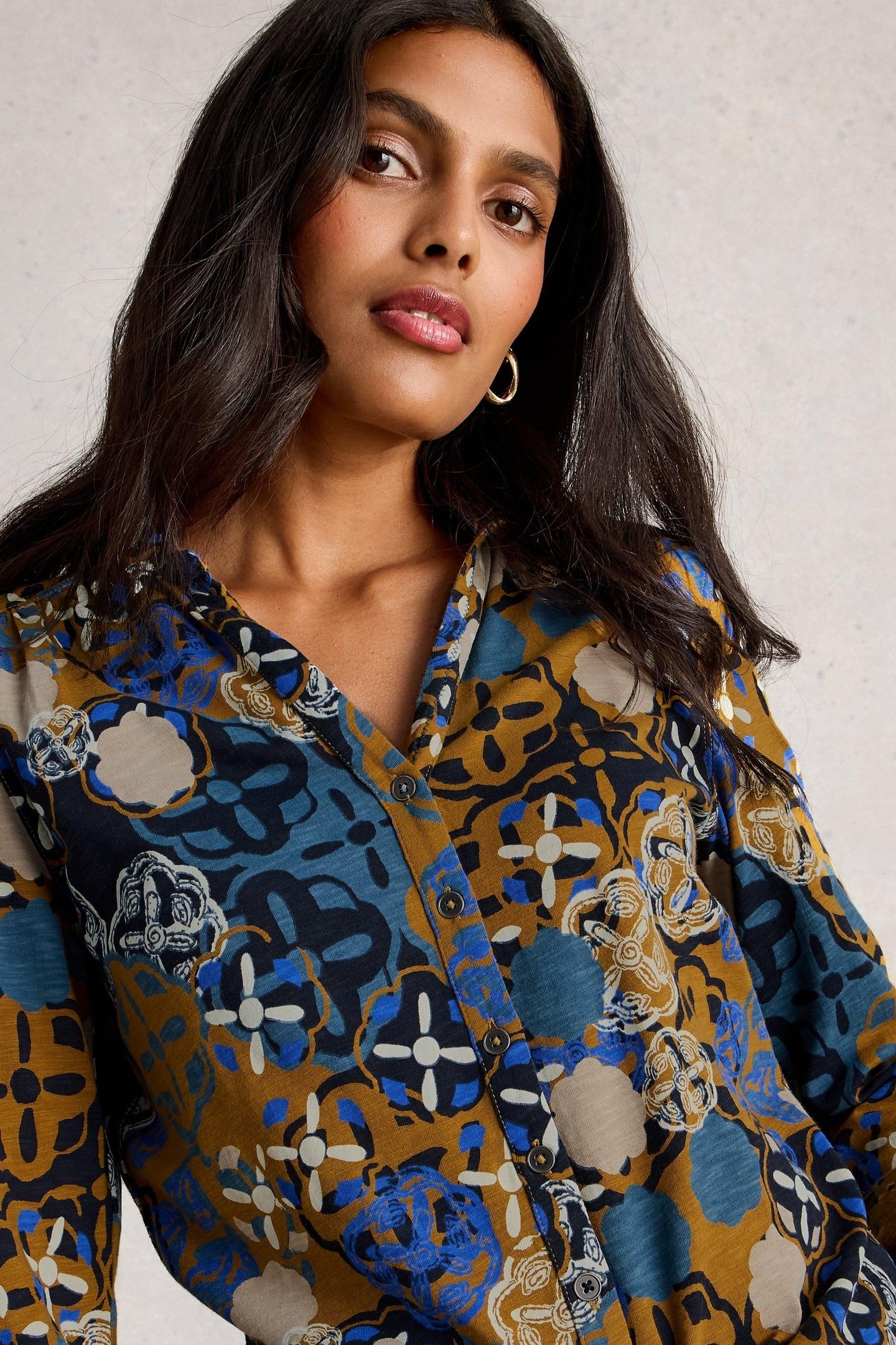 ANNIE JERSEY SHIRT CHARTREUSE MULTI 4