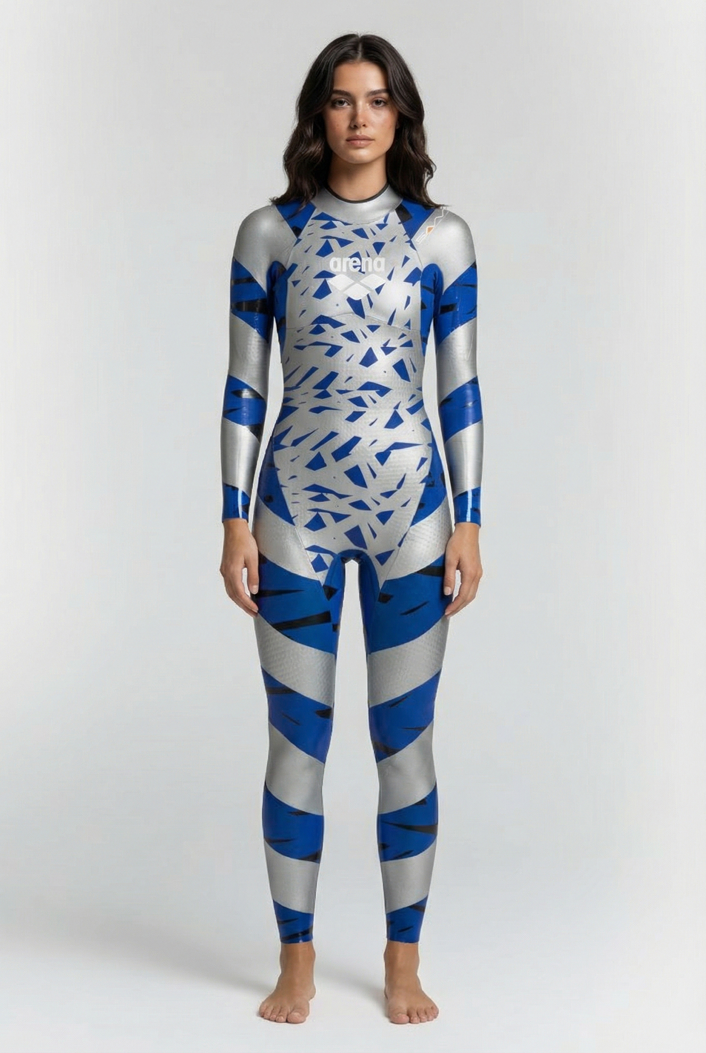 W CARBON WETSUIT SILVER BLUE 1