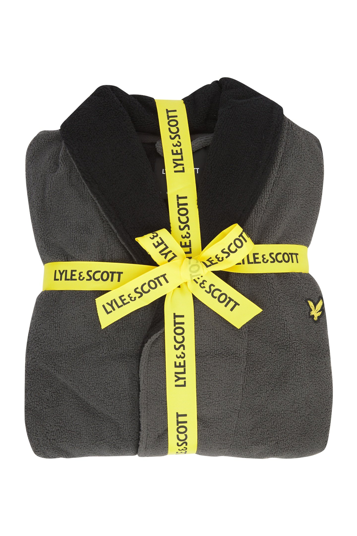 ADRIAN BATHROBE GRANITE GREY/BLACK 2