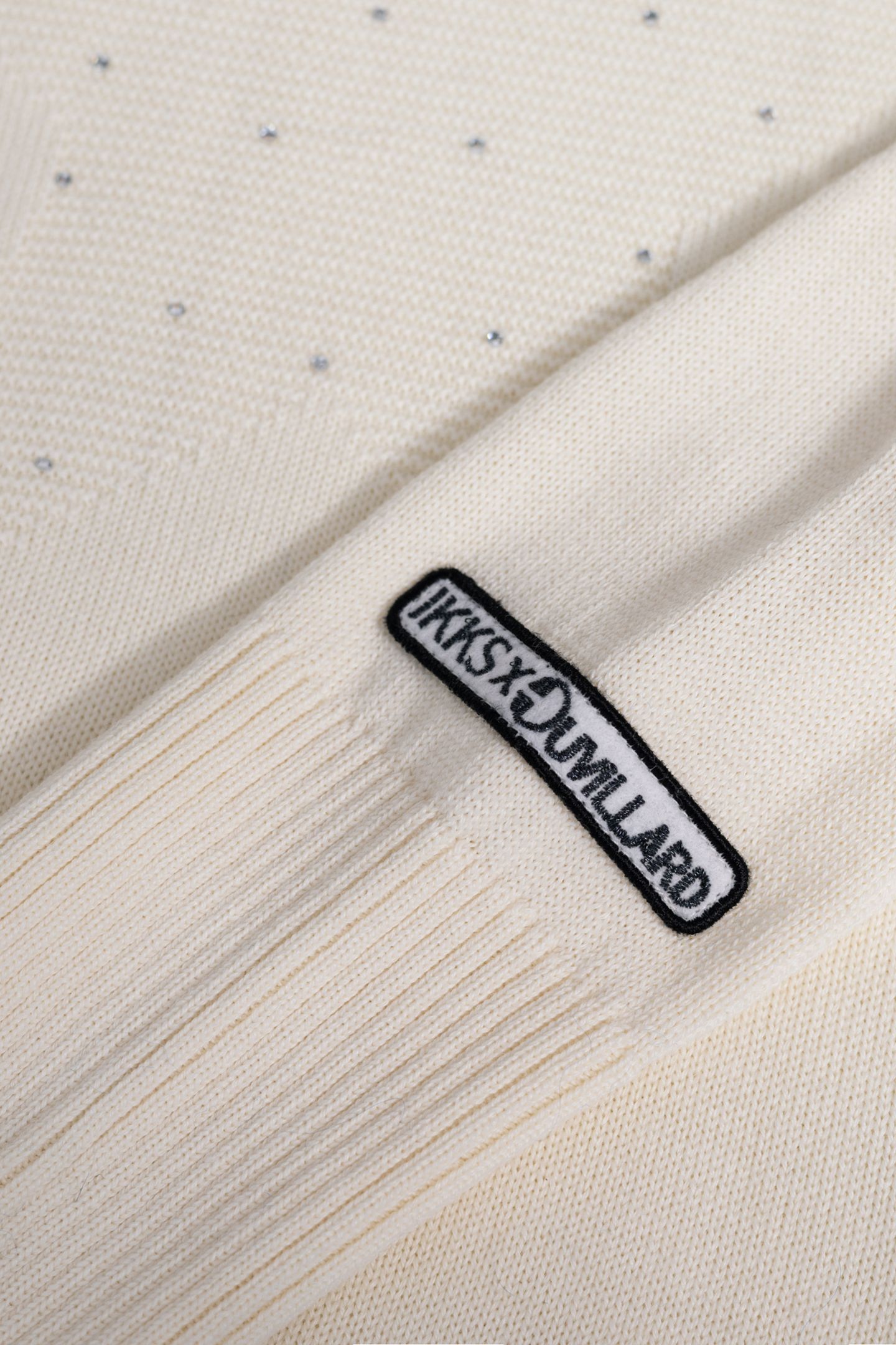 ECRU STAR KNIT SWEATER IKKS X DUVILLARD WOMAN 7