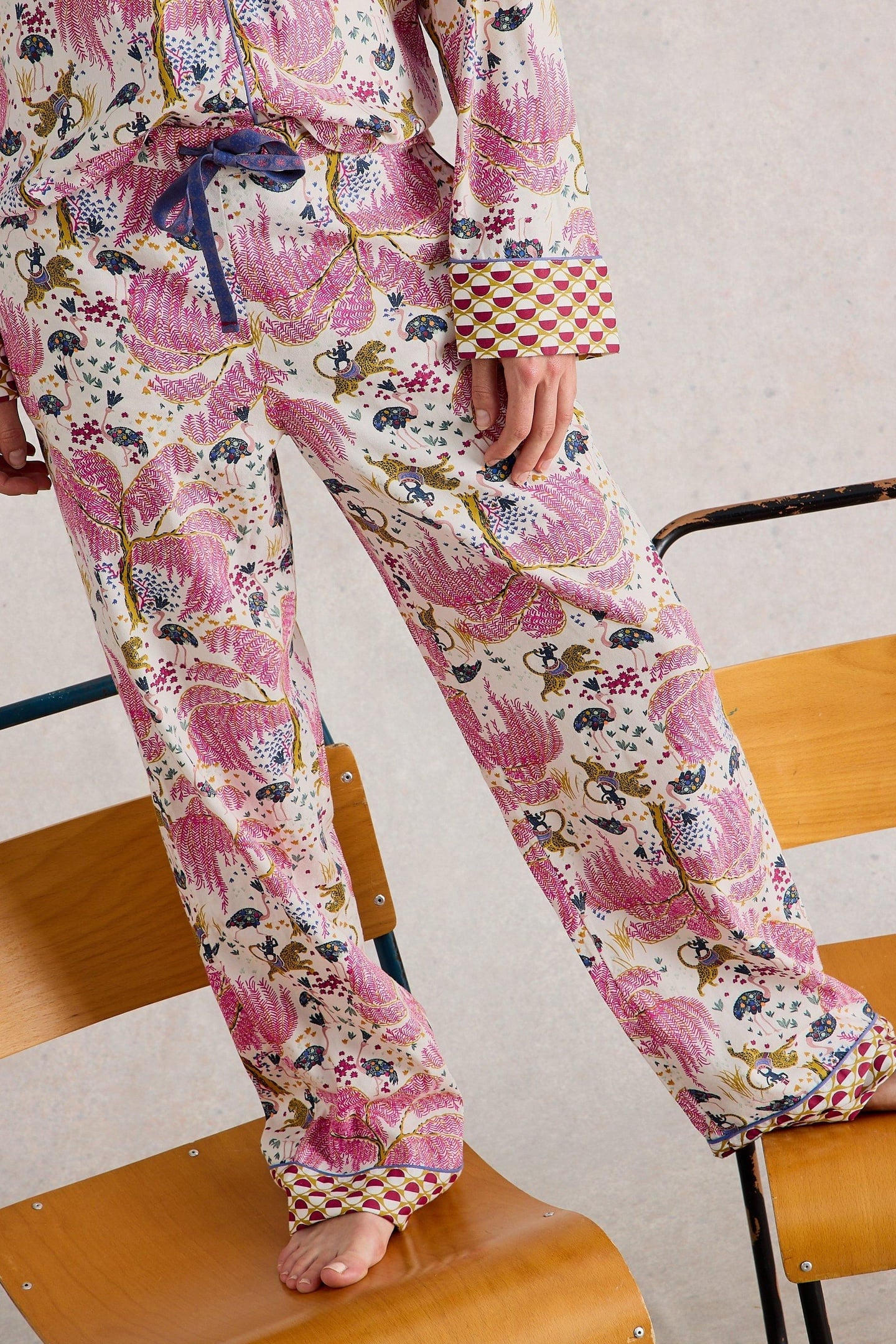 NINA ORGANIC PJ BOTTOM NATURAL PRINT 4