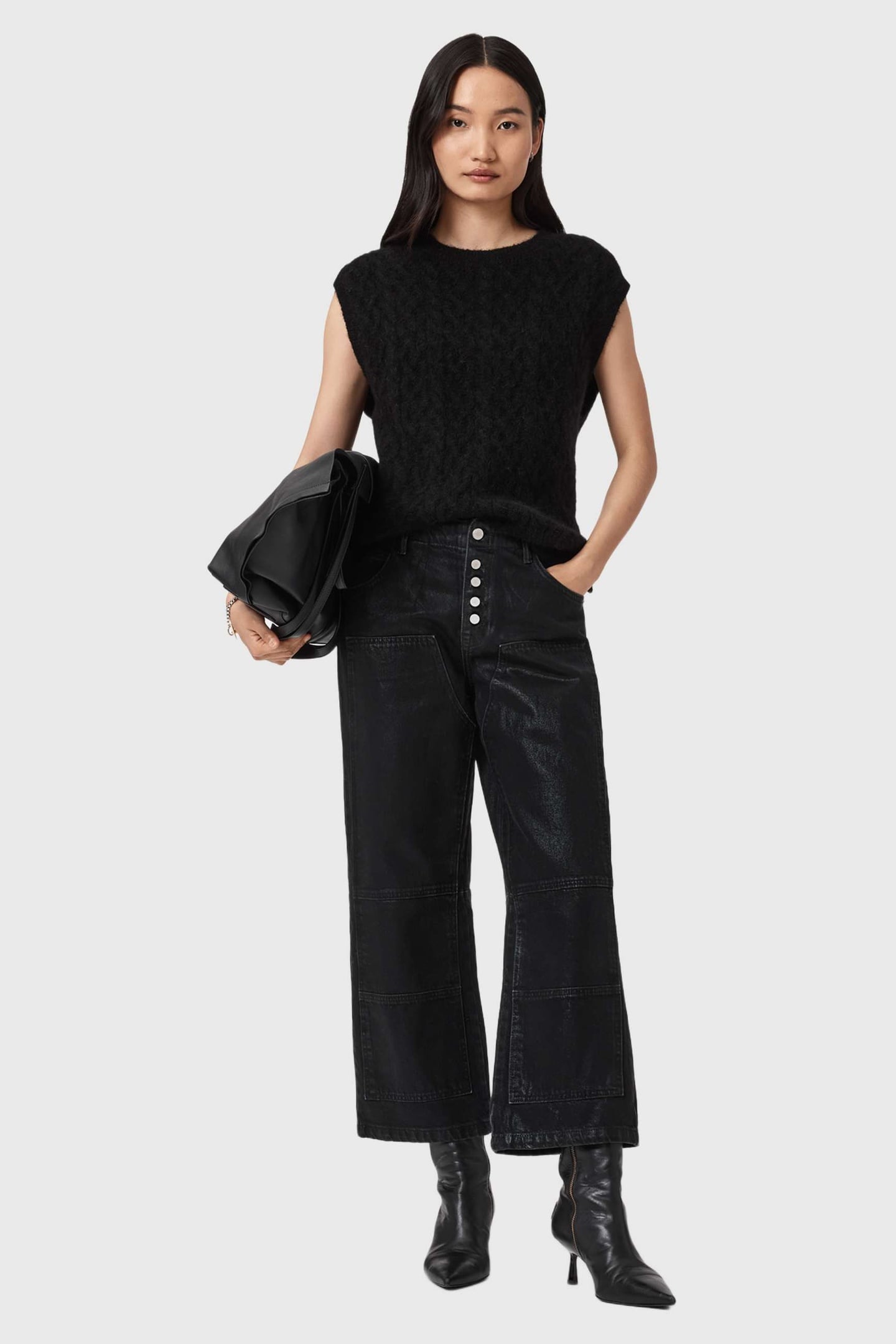 TAY CARPENTER JEAN COATED BLACK 4