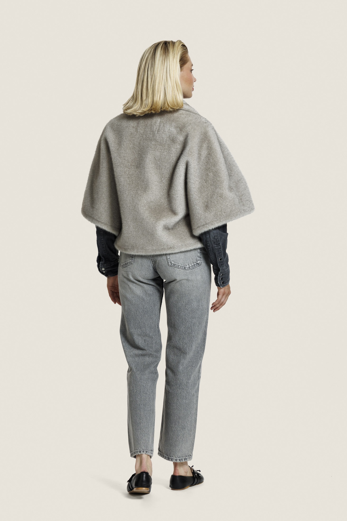 LENA FUR JACKET CLAY 3