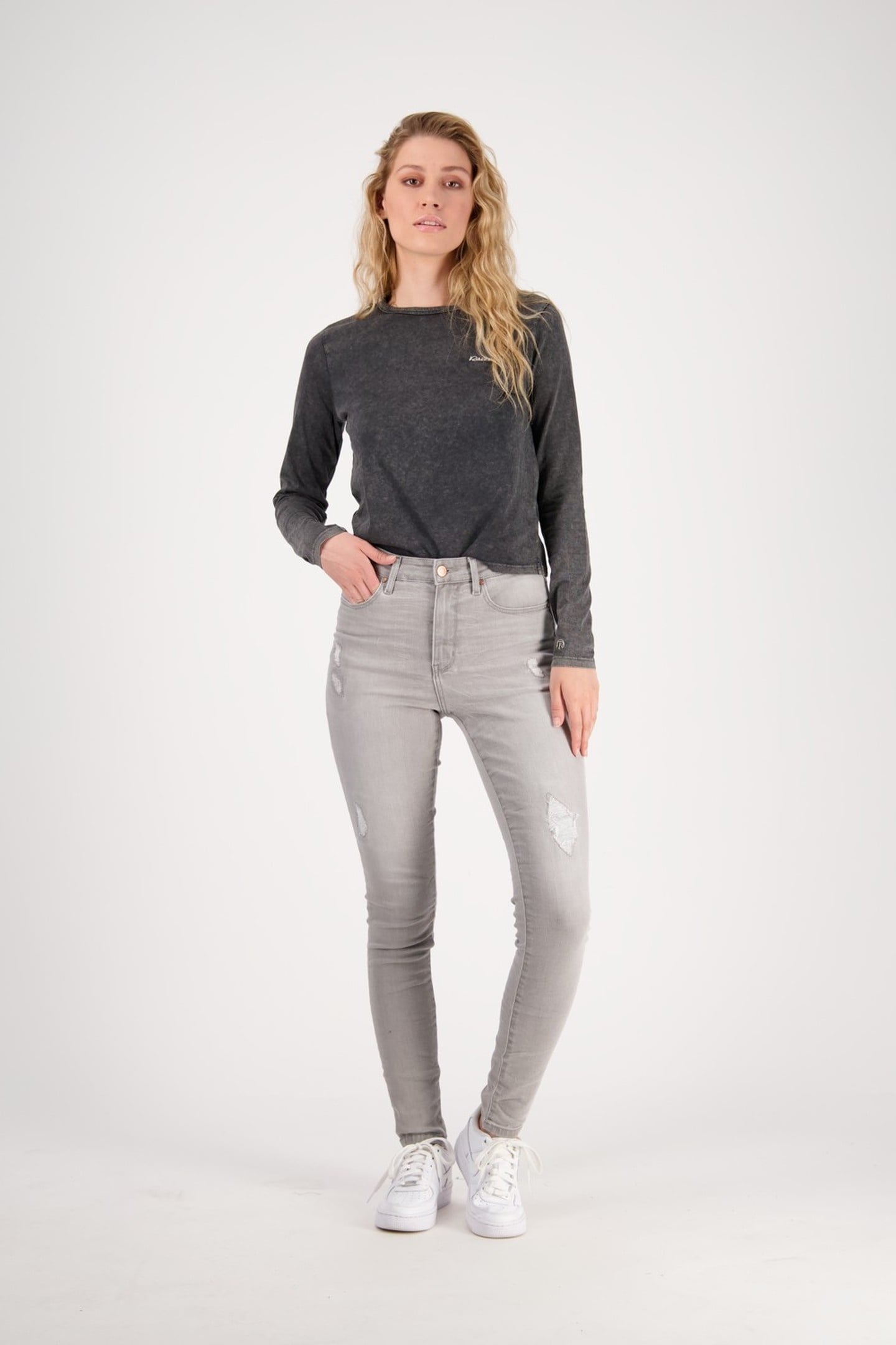 BLOSSOM SUPER SKINNY JEANS VINTAGE GREY 2