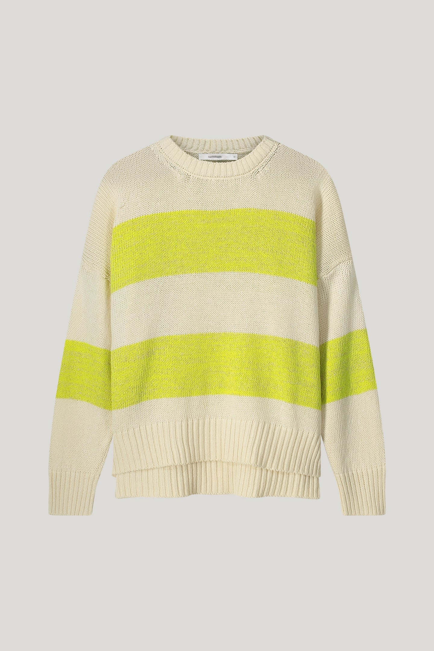 SWEATER COTTON ACRYLIC LUREX KNIT IVORY 3