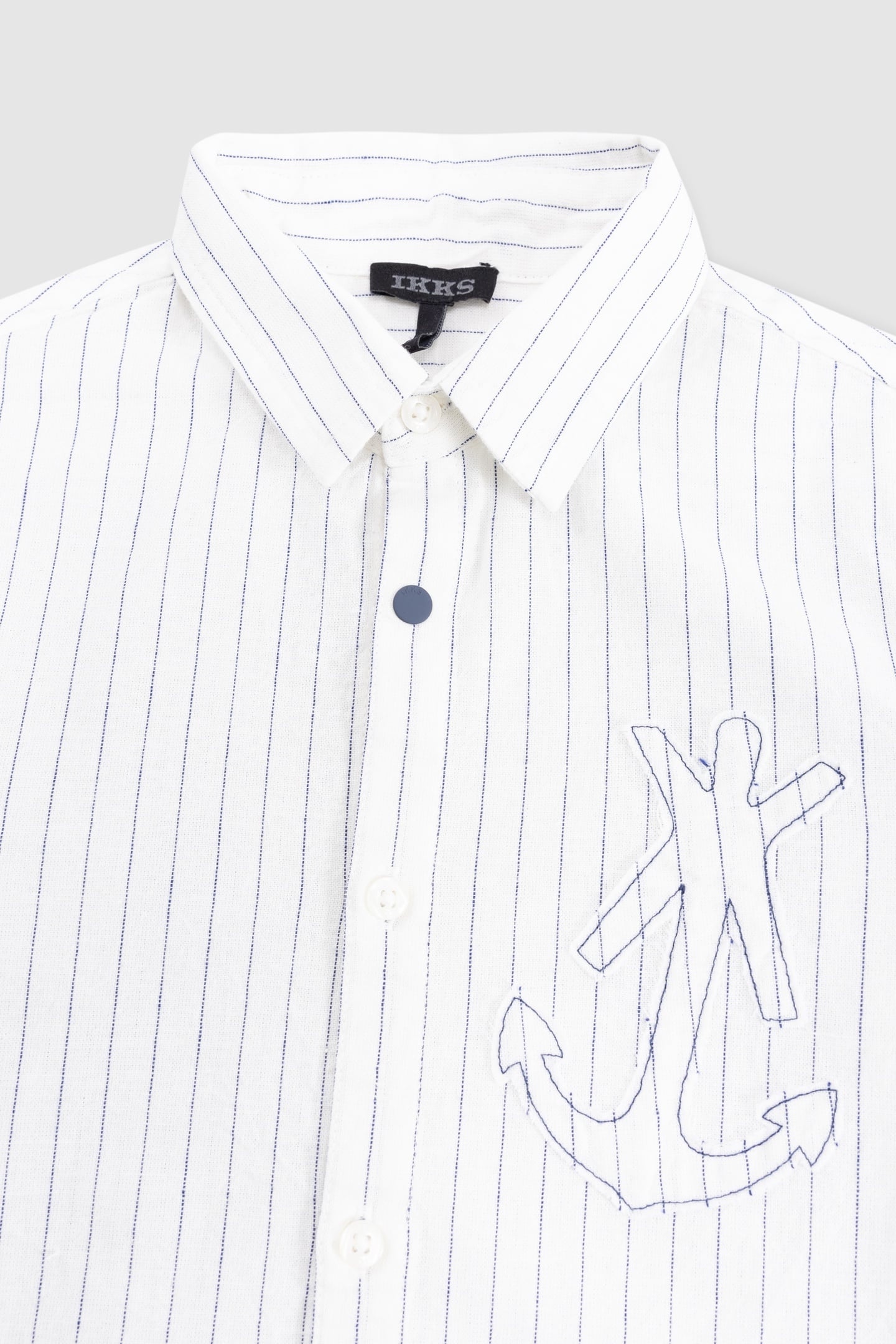 CREAM SHIRT WITH MAXI ANCHOR STRIPES 4